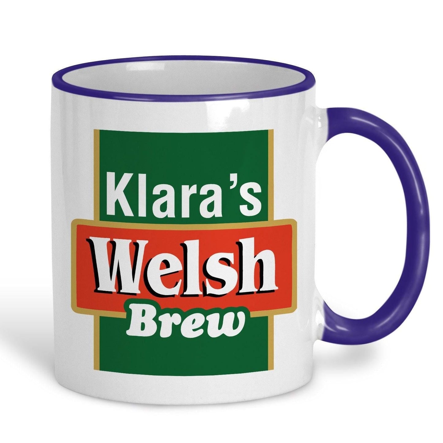 Welsh Brew Tea - Personalised Ceramic Mug - Regional Gift - Perfect for Friend and Family.