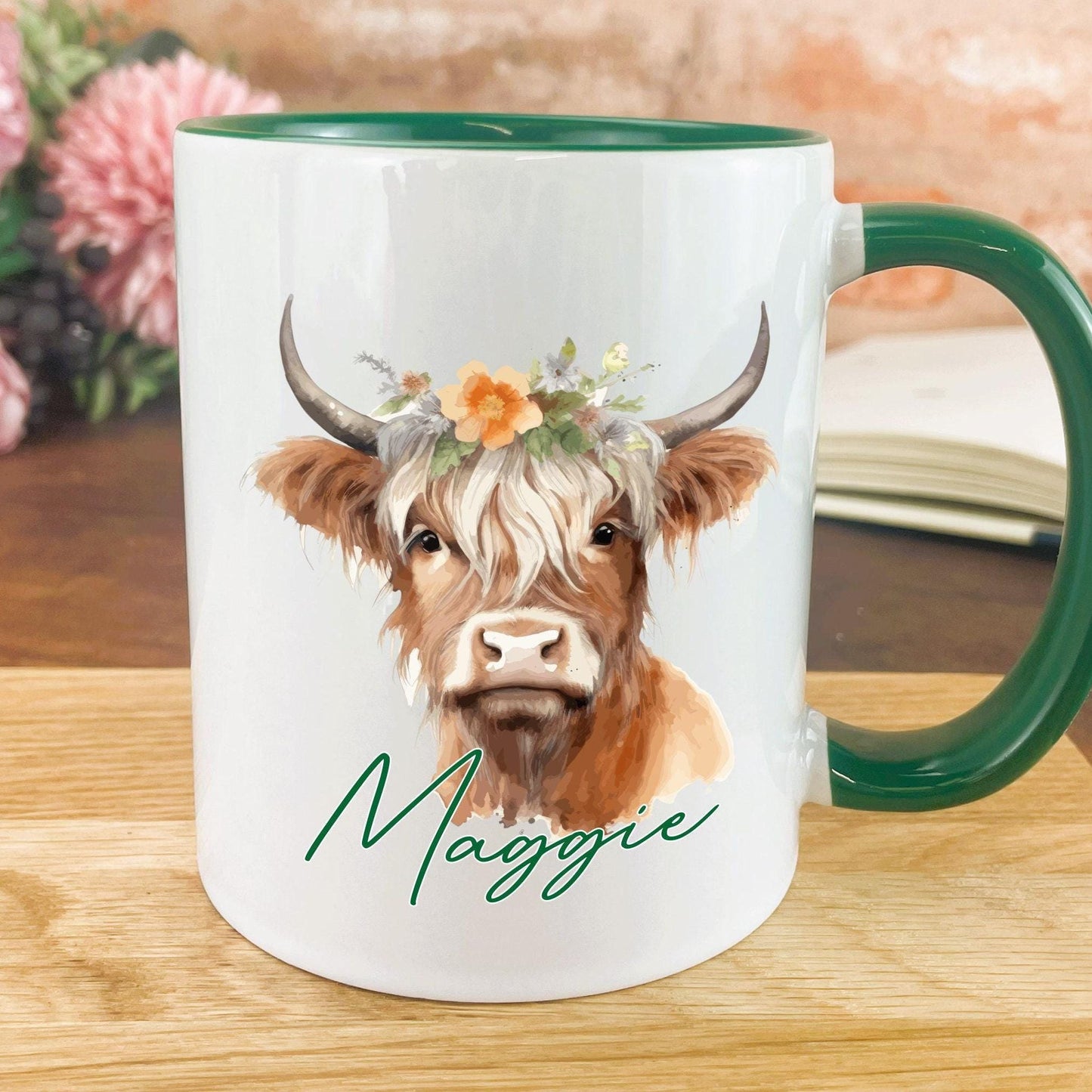 Highland Cow - Scotland Scottish Dialect - Personalised Ceramic Mug - Regional Gift - Perfect for Friend and Family.
