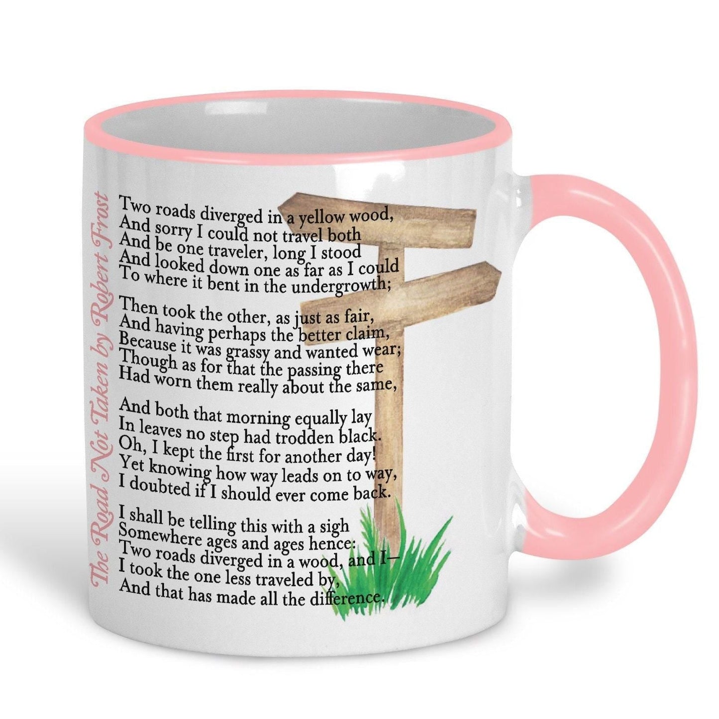 Robert Frost The Road Not Taken Poetry Quote Mug
