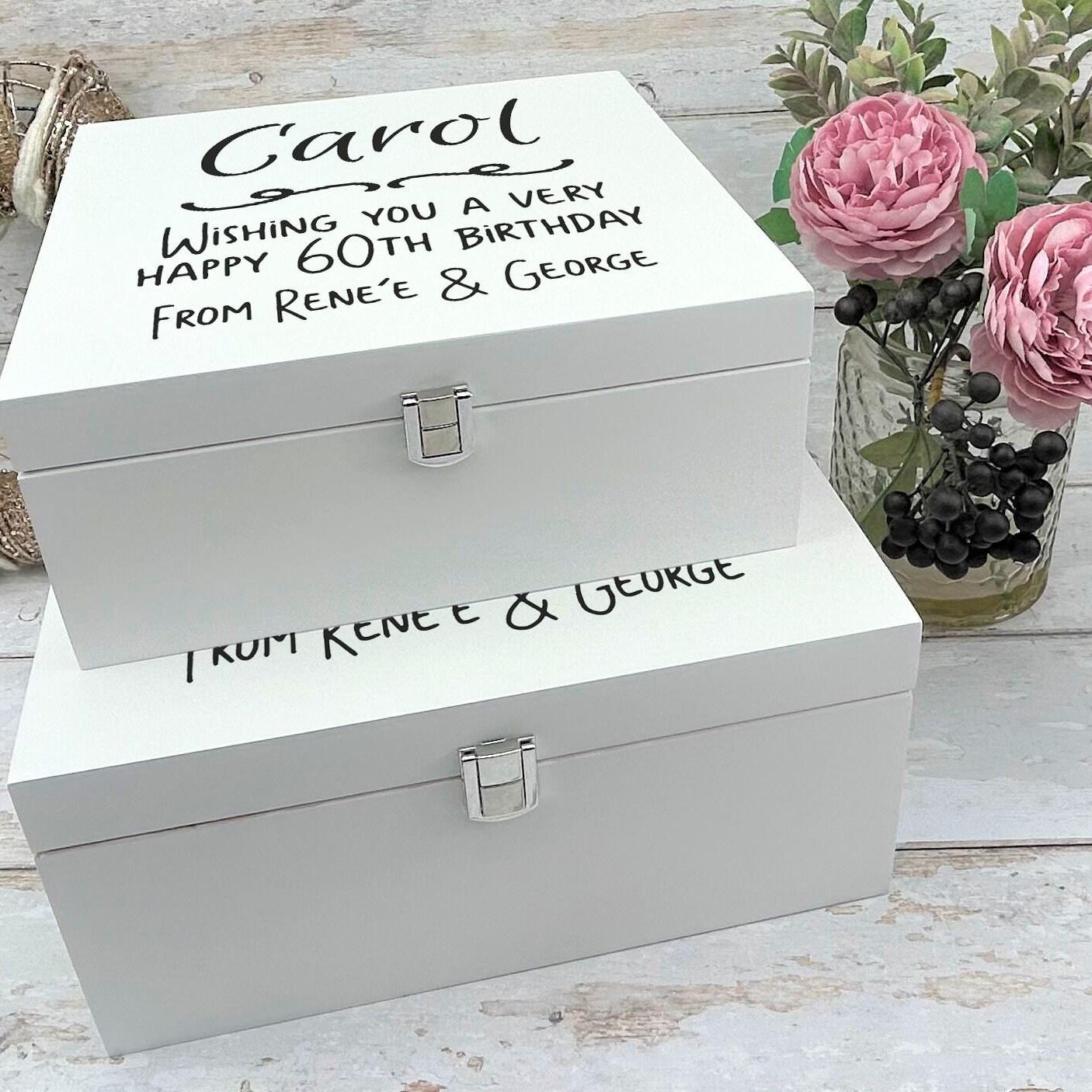 Keepsakes Treasured Memories - Memory Keepsake Box - Personalised Gift