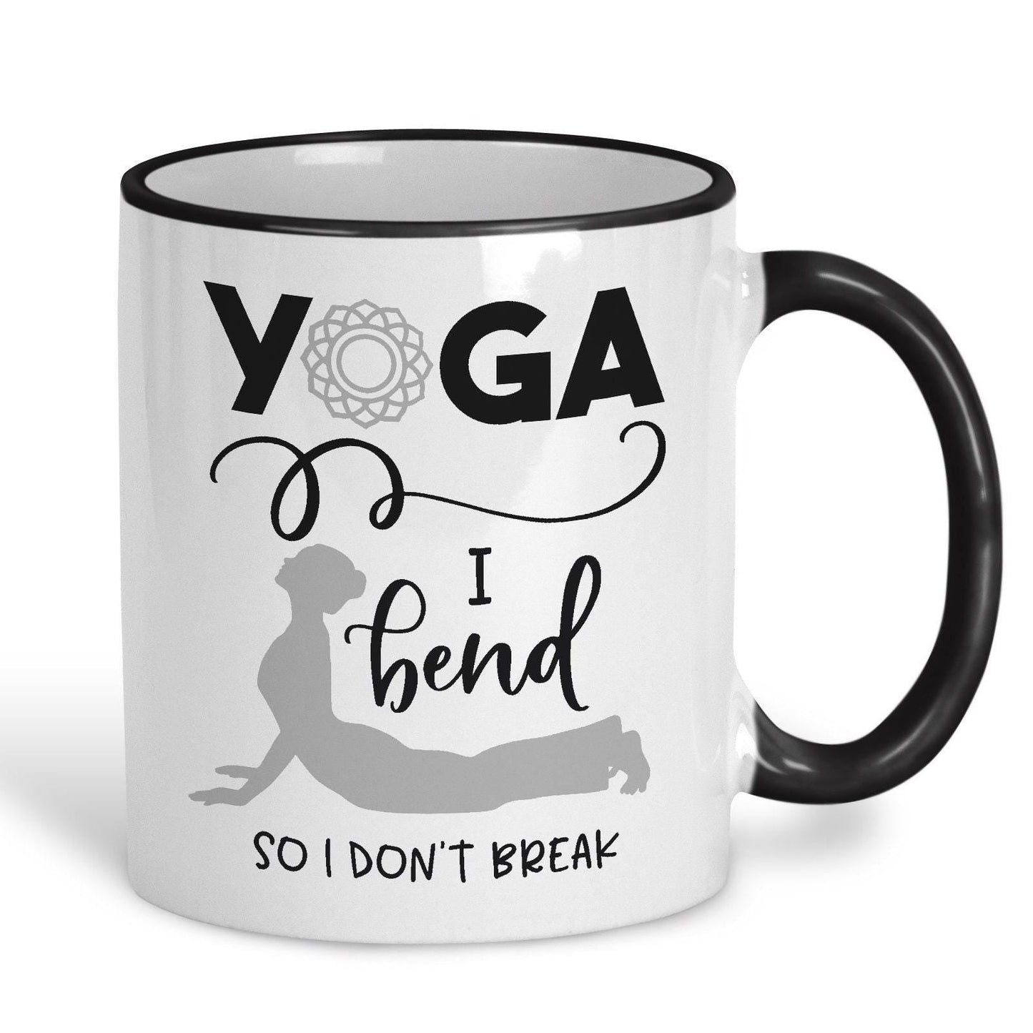 I Bend So I Don't Break Yoga Practice Personalised Coffee Tea Mug