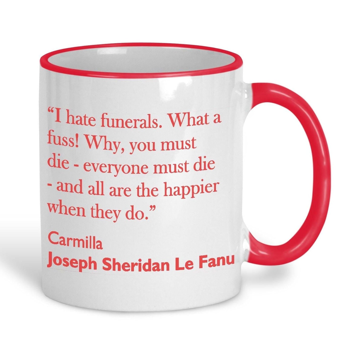 Joseph Sheridan Le Fanu Carmilla Literary Quote Mug