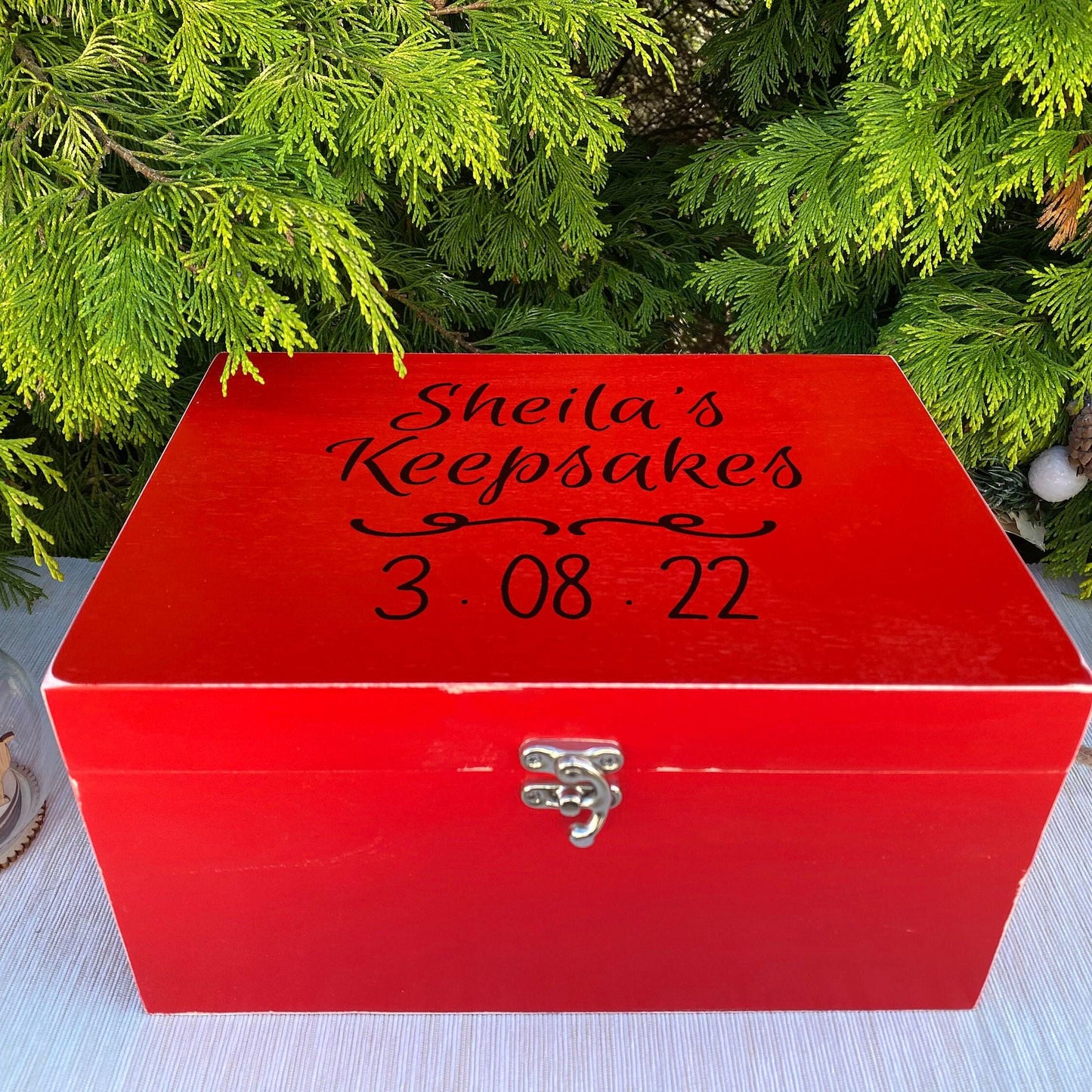 Keepsakes Treasured Memories - Memory Keepsake Box - Personalised Gift
