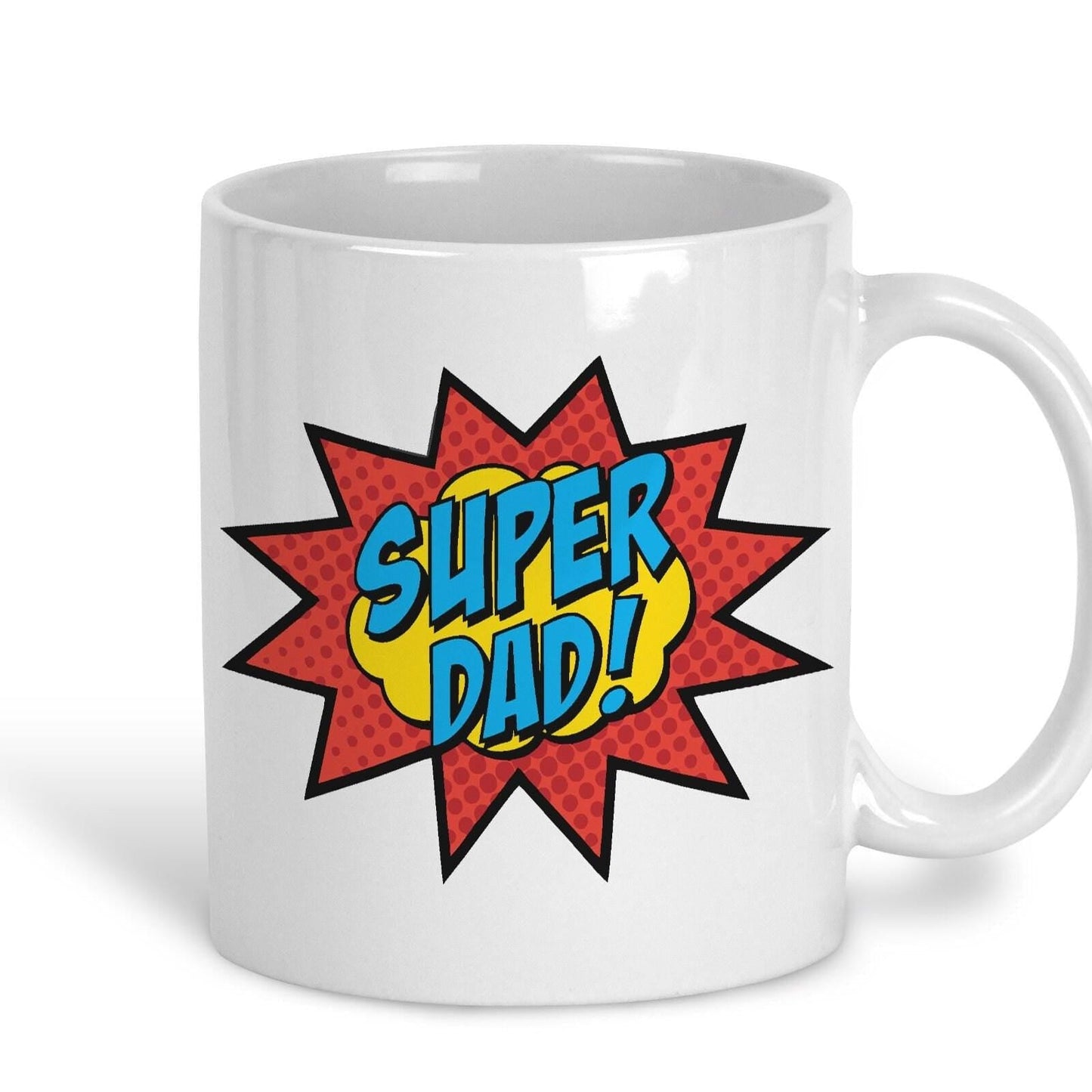 Super Dad Pow Pop Art Father's Day Personalised Mug