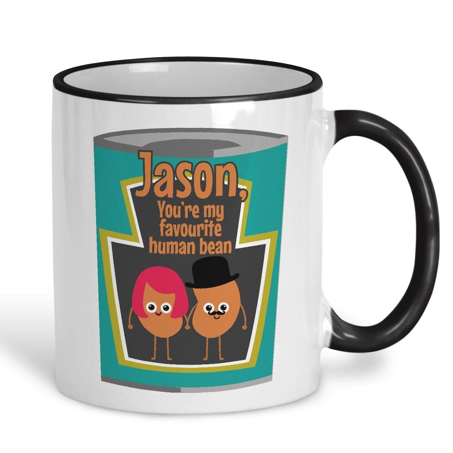My Favourite Human Bean Baked Beans Heinz Personalised Mug Valentine's Day Boyfriend Girlfriend Gift Partner Love