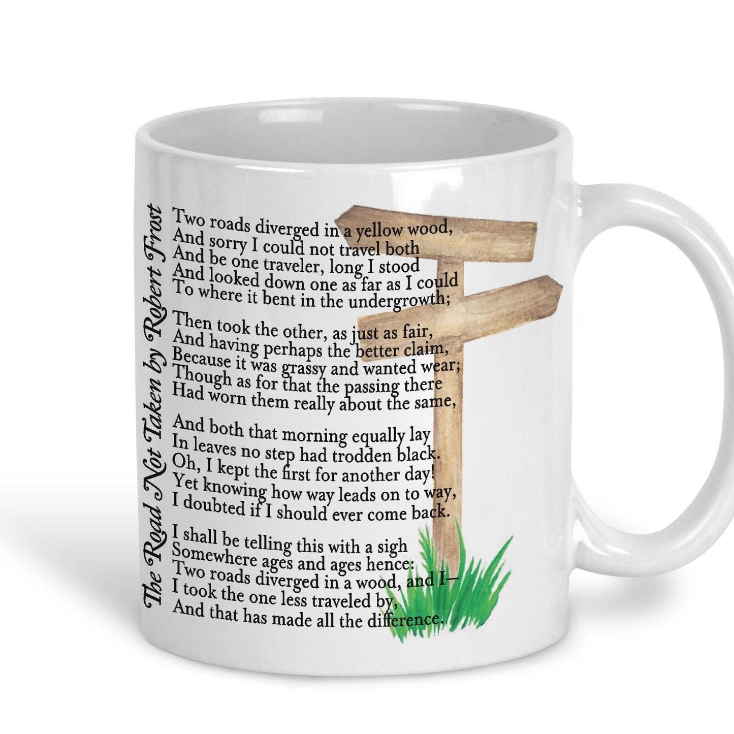 Robert Frost The Road Not Taken Poetry Quote Mug