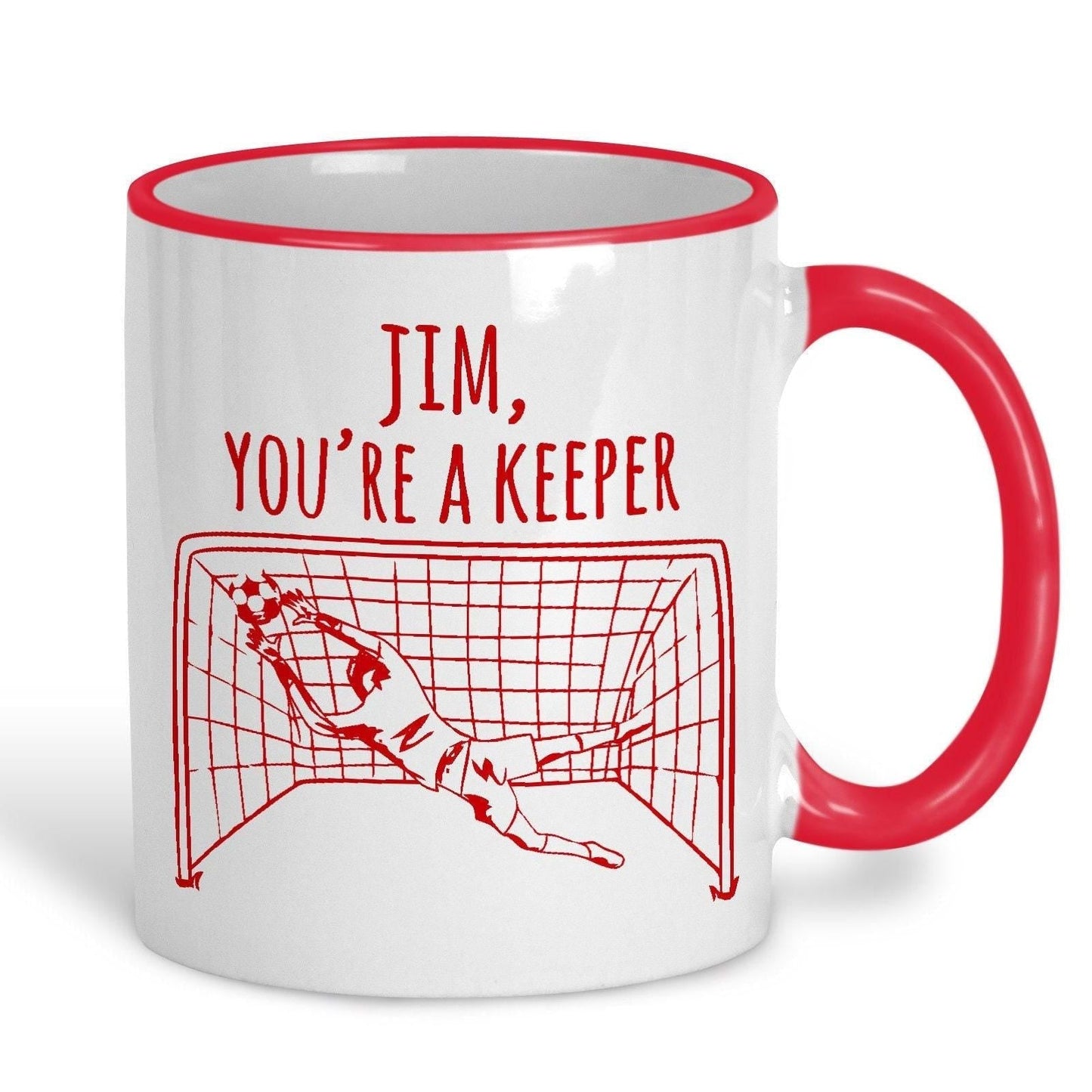 You're A Keeper Football Pun Funny Personalised Mug Valentine's Day Boyfriend Girlfriend Gift Partner
