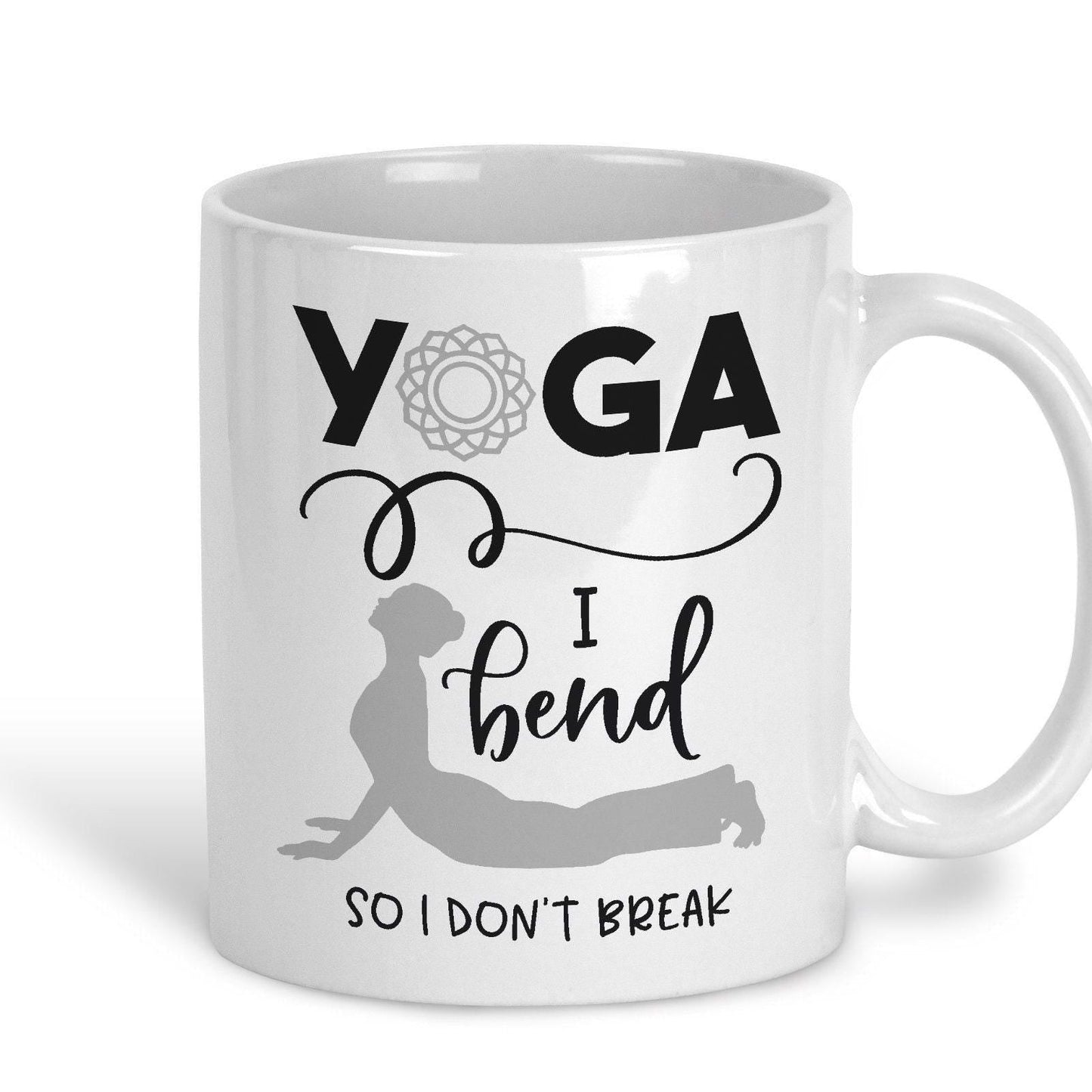 I Bend So I Don't Break Yoga Practice Personalised Coffee Tea Mug