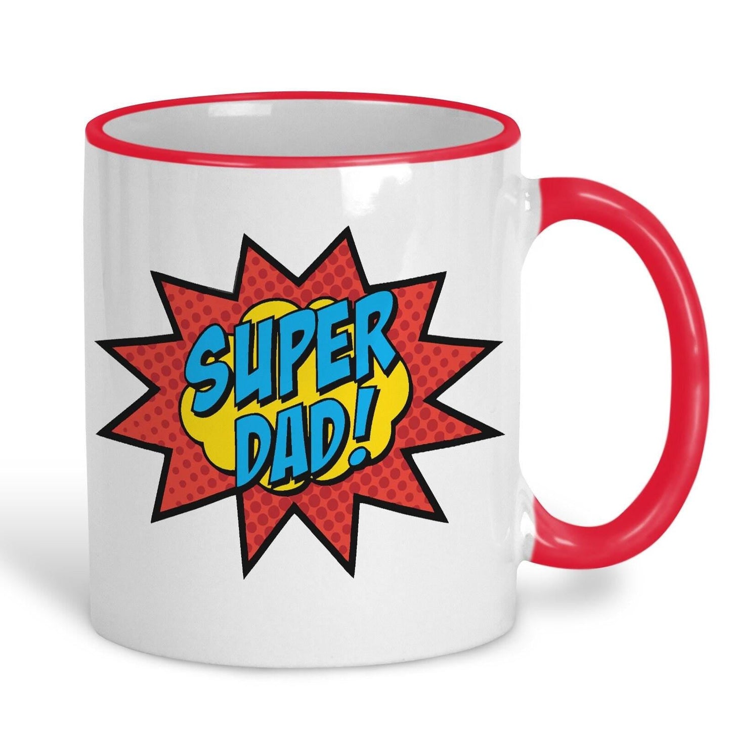 Super Dad Pow Pop Art Father's Day Personalised Mug