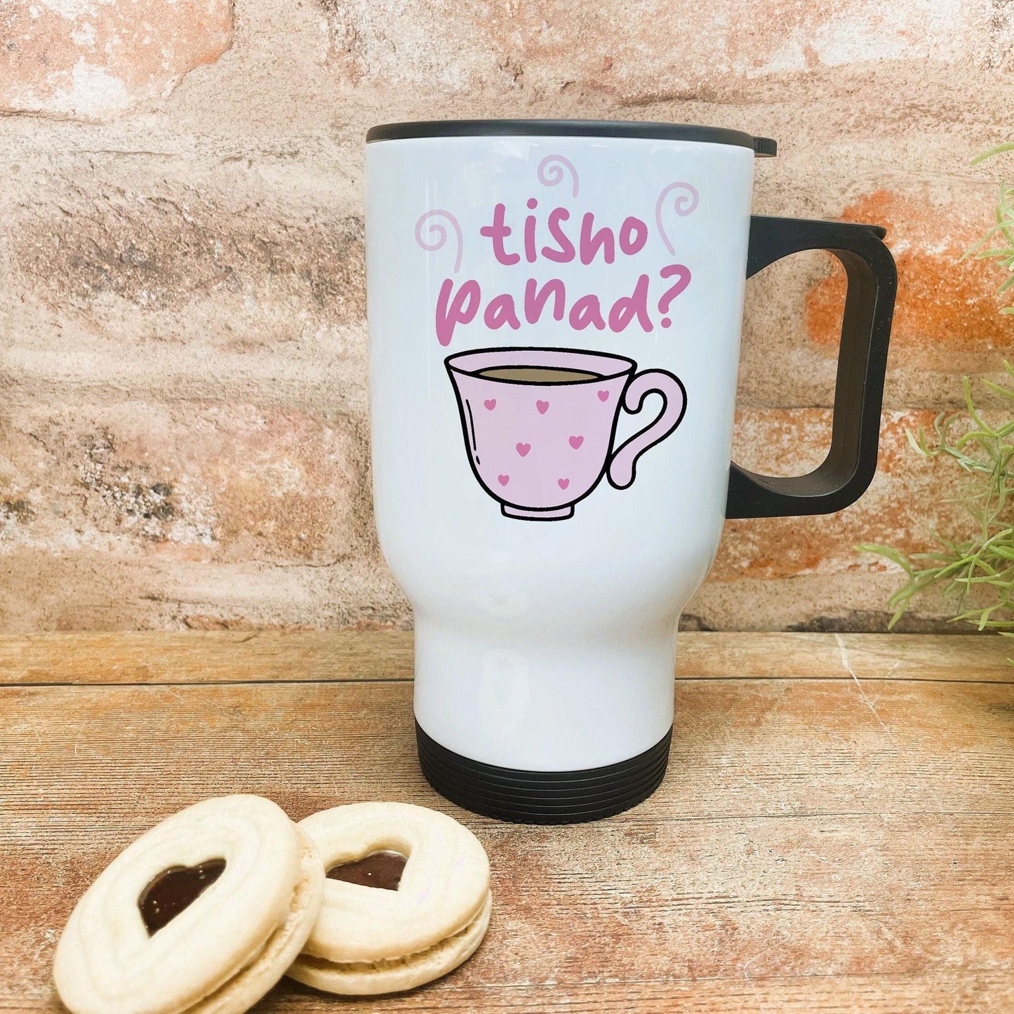 Tisho Panad? Do You Want A Cuppa? - Welsh Language Dialect - Personalised Travel Mug