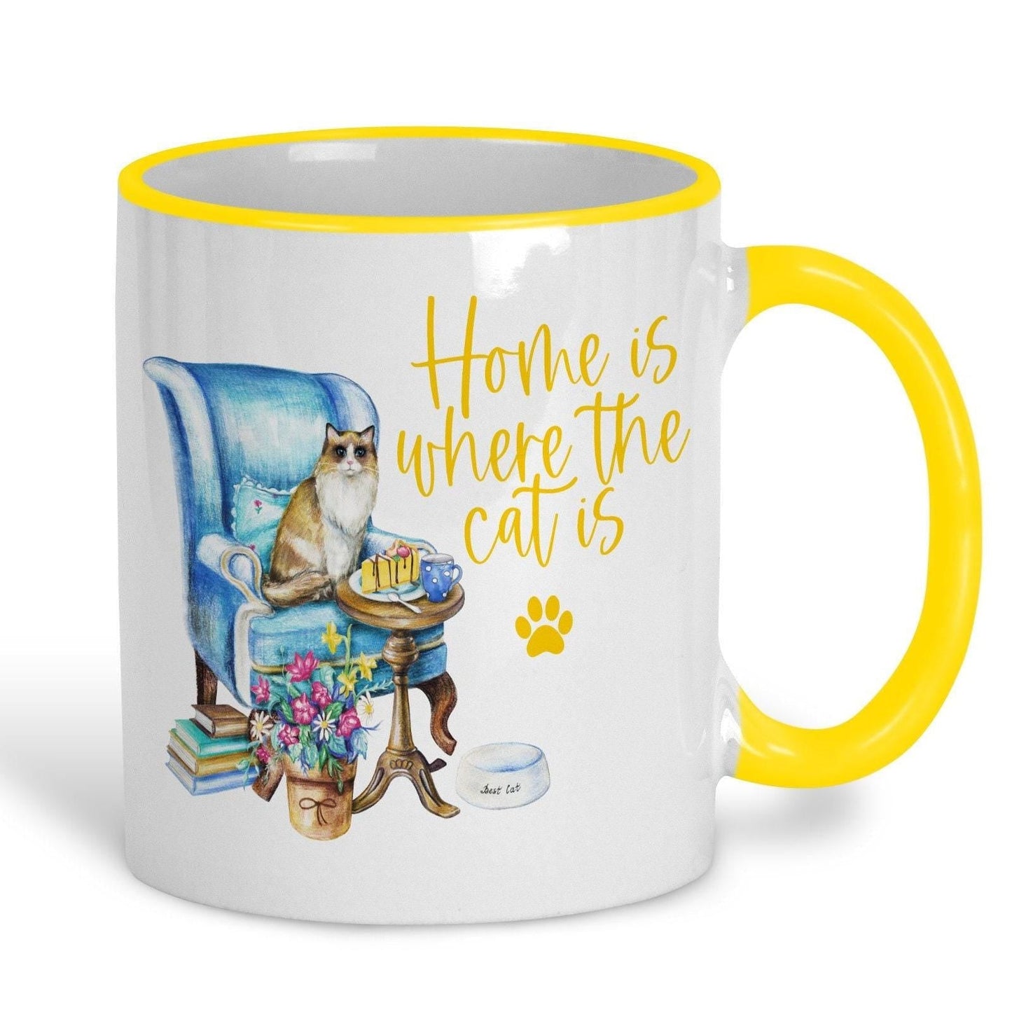 Home Is Where The Cat Is Design Mug