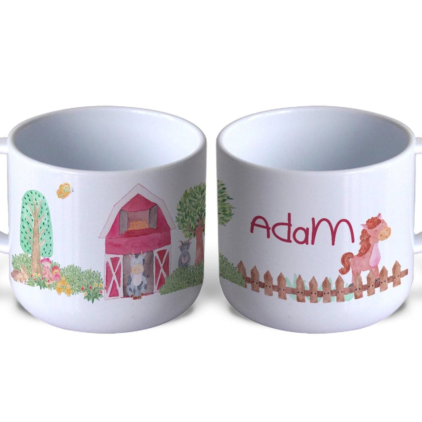 Farm Animals Children's Personalised Mug Unbreakable 6oz Kids Toddler Child Safe