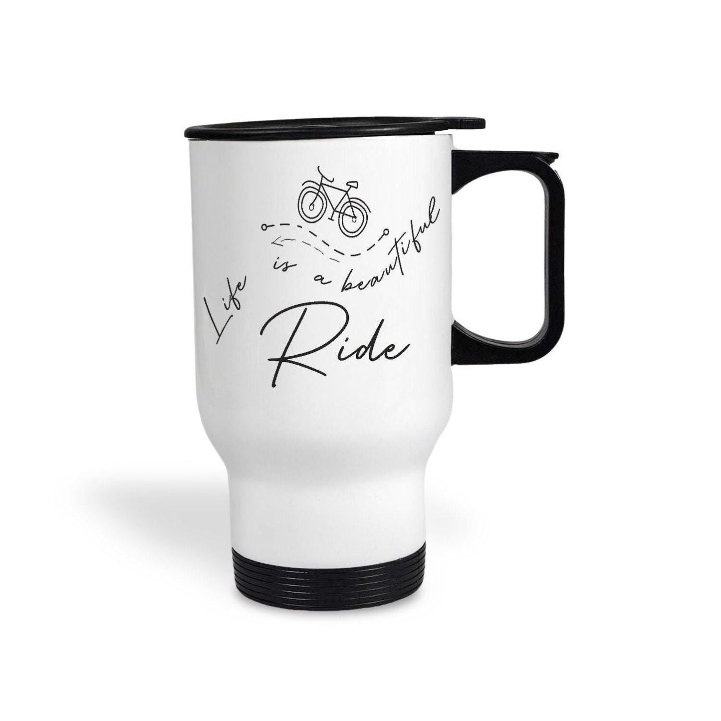 Life Is A Beautiful Ride Personalised Travel Mug