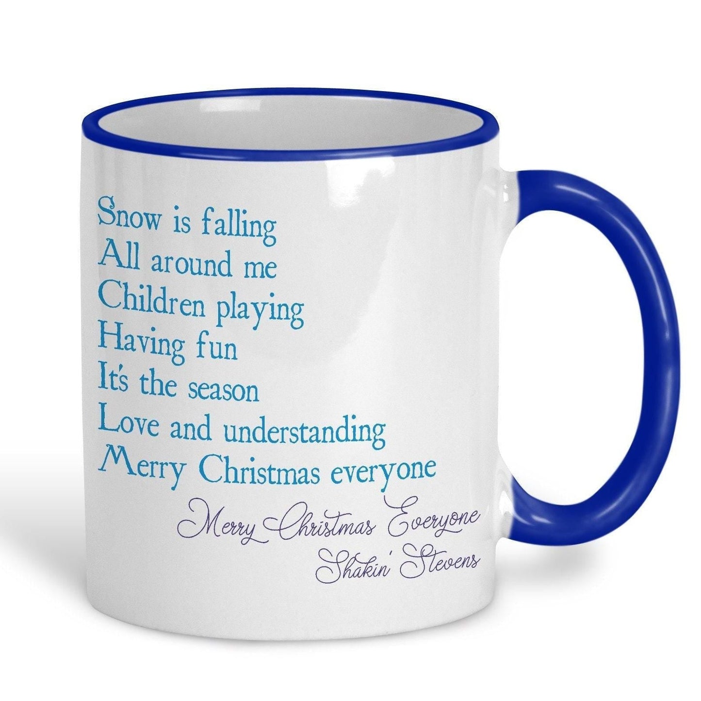 Merry Christmas Everyone Shakin' Stevens Christmas Song Lyrics Personalised Ceramic Mug