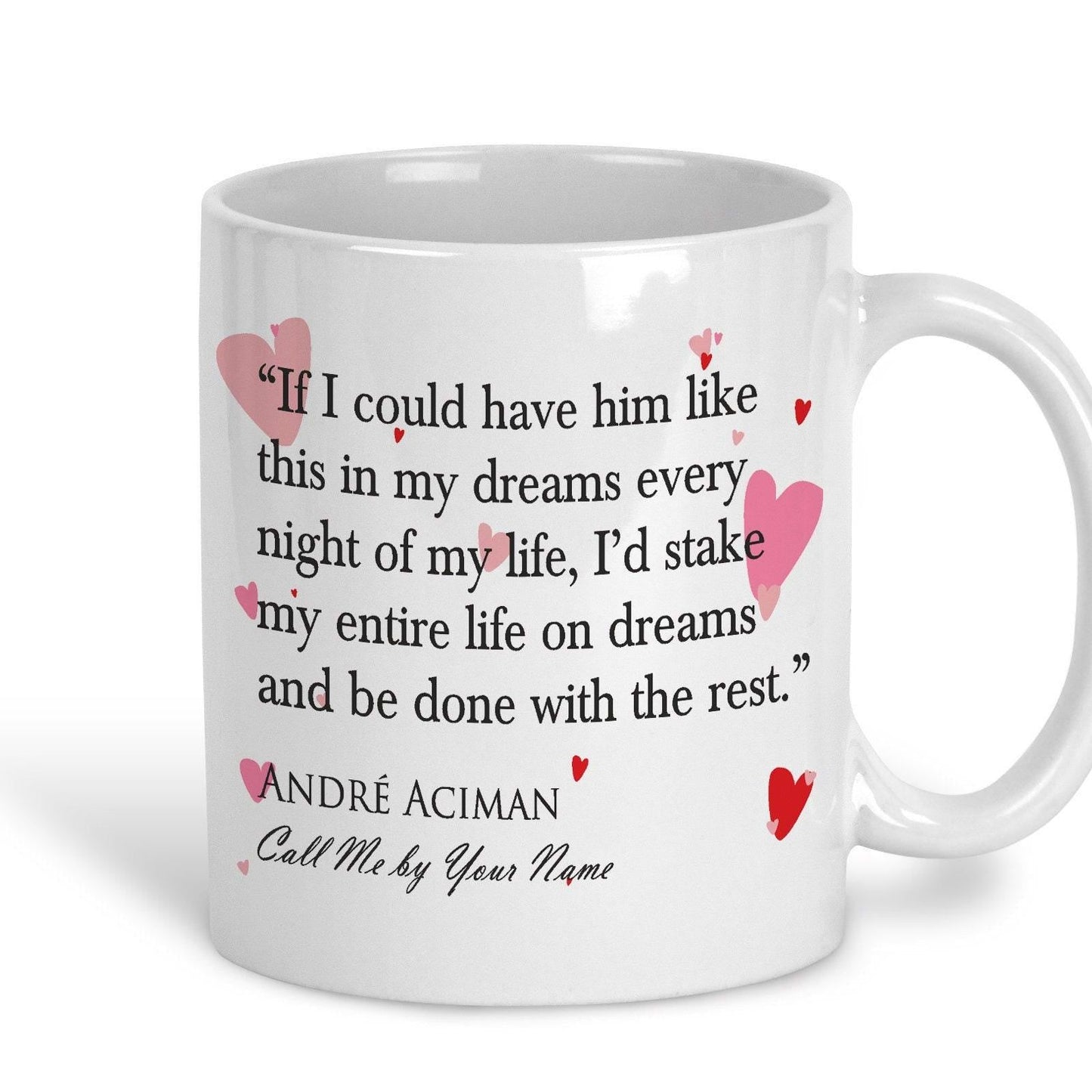 Call Me By Your Name Andre Aciman Book Quote Valentine's Day Mug
