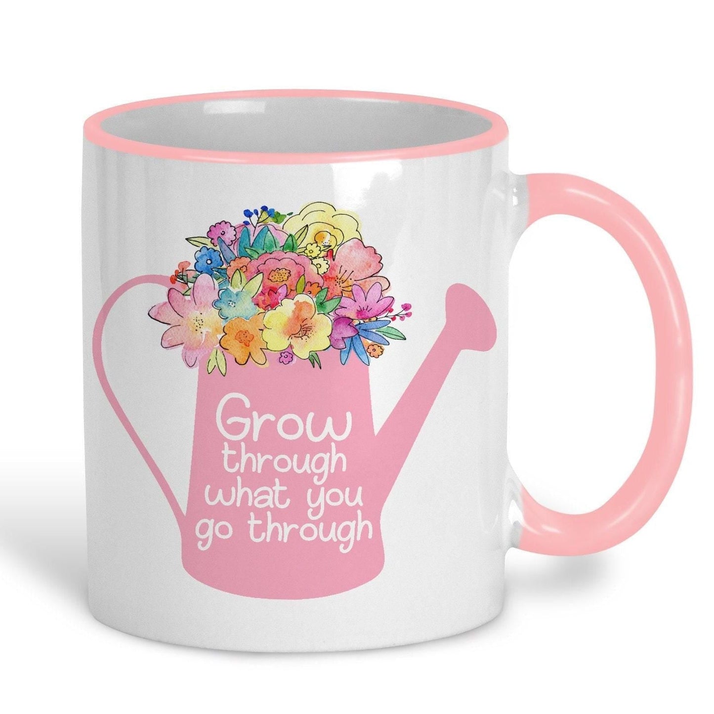 Grow Through What You Go Through Mug Personalised Positivity