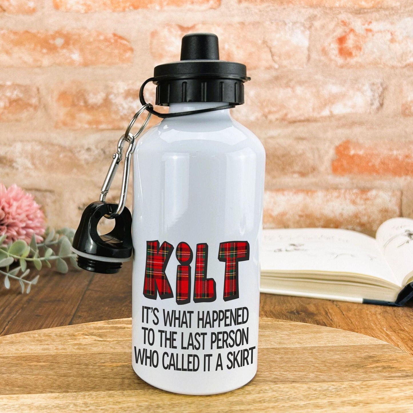 Kilt - Scotland Scottish Dialect - Personalised Water Bottle