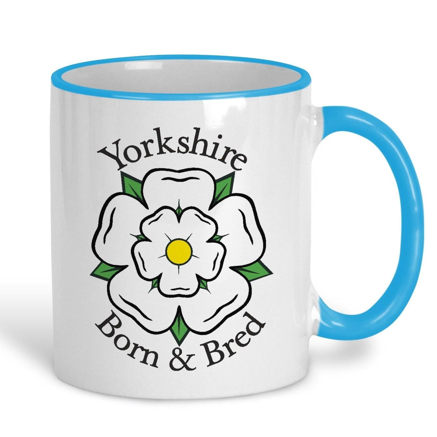 Born and Bred Yorkshire Rose - Personalised Ceramic Mug