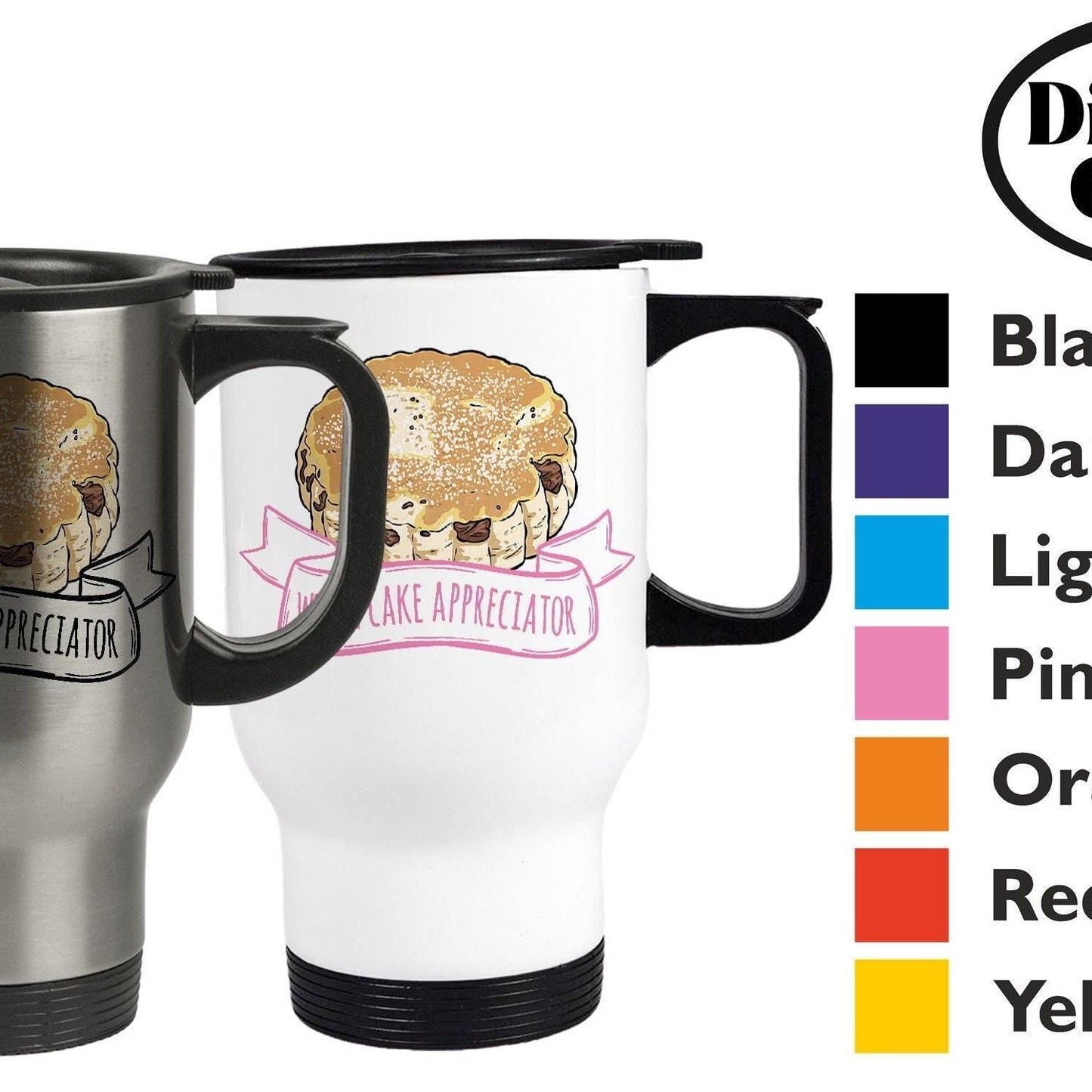 Welsh Cake Appreciator - Welsh Language Dialect - Personalised Travel Mug