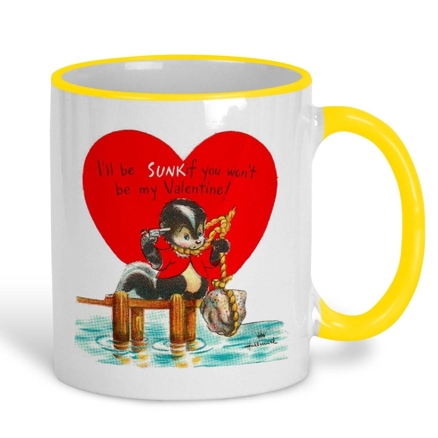 I'll Be Sunk Be My Valentine's Day Mug Retro Design