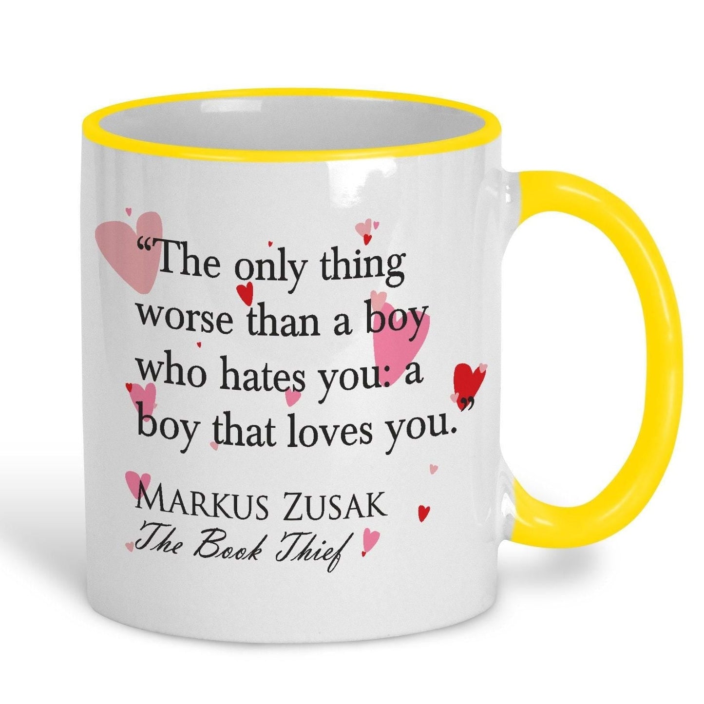 The Book Thief Markus Zusak A Boy That Loves You Book Quote Valentine's Day Mug