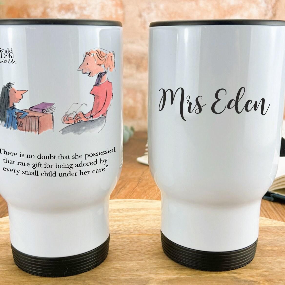 Miss Honey Matilda Teacher Travel Mug - Personalised Message