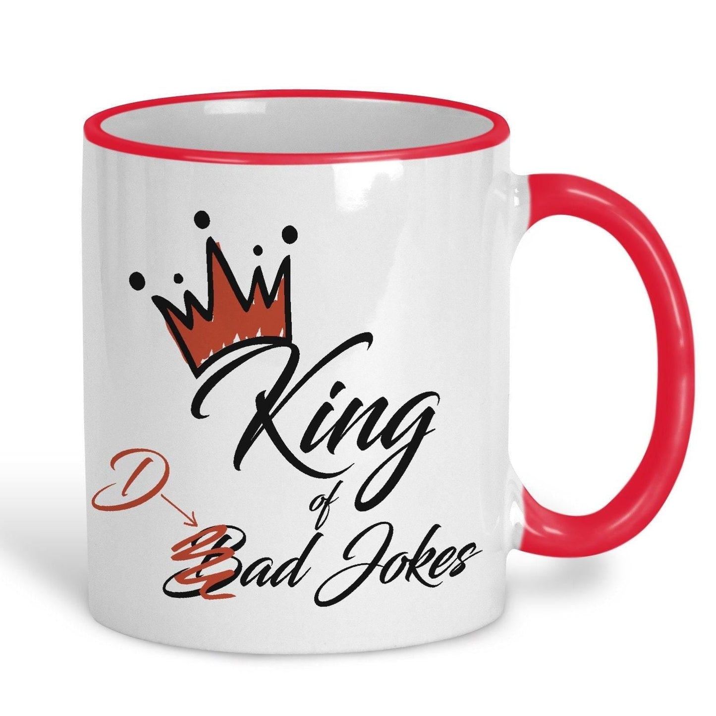 King of Bad Jokes Father's Day Personalised Mug