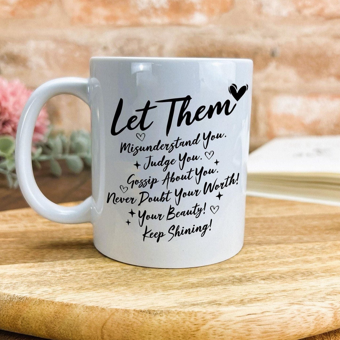 Let Them Quote Personalised Mug Gift Inspiring