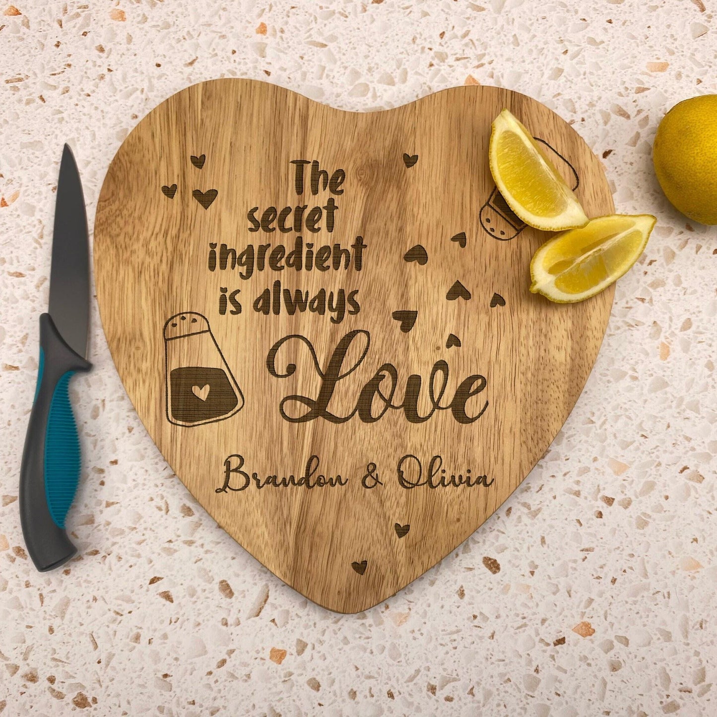 Secret Ingredient is Love - Personalised Engraved Chopping Board