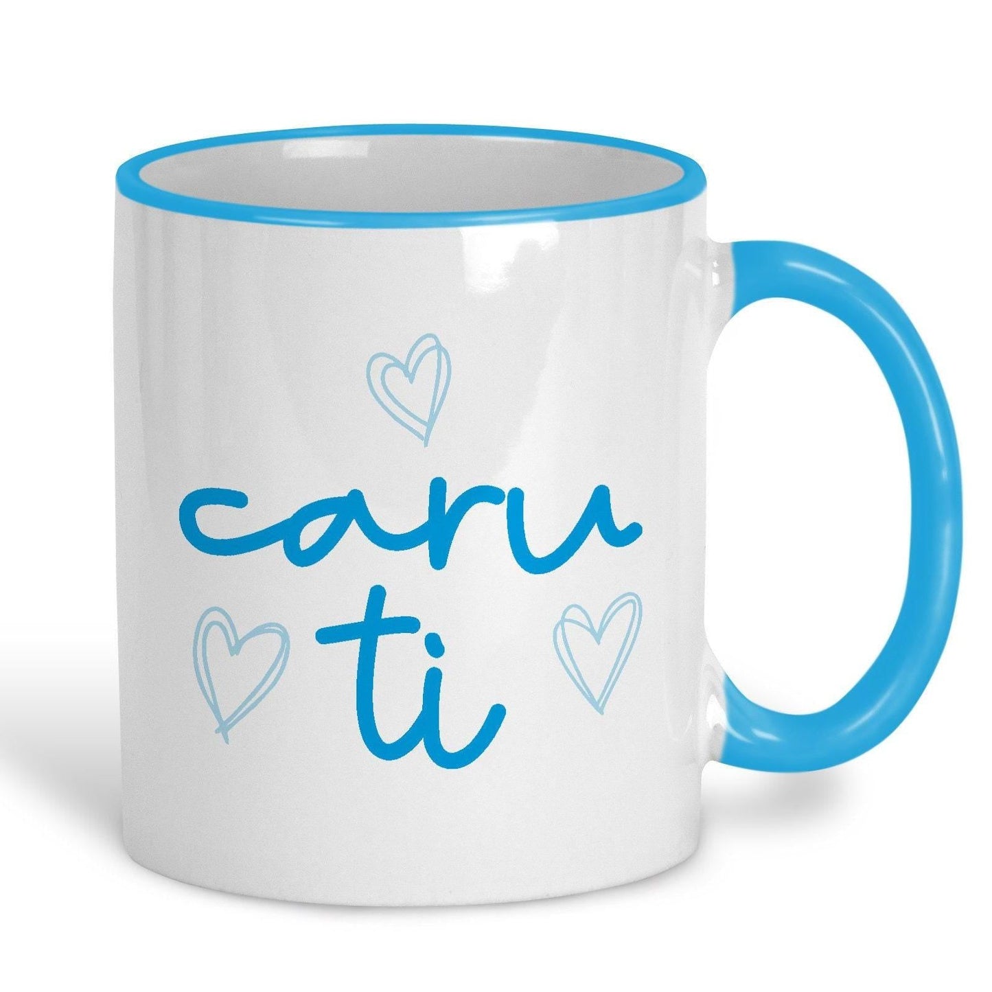 Caru Ti Love You - Welsh Language Dialect - Personalised Ceramic Mug