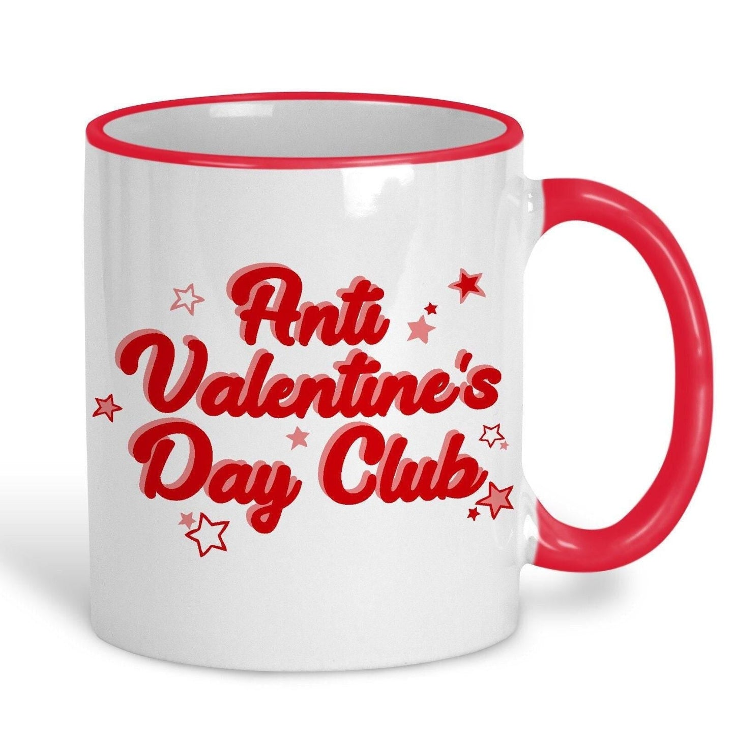 Anti Valentine's Day Club Mug Personalised Ceramic Mug