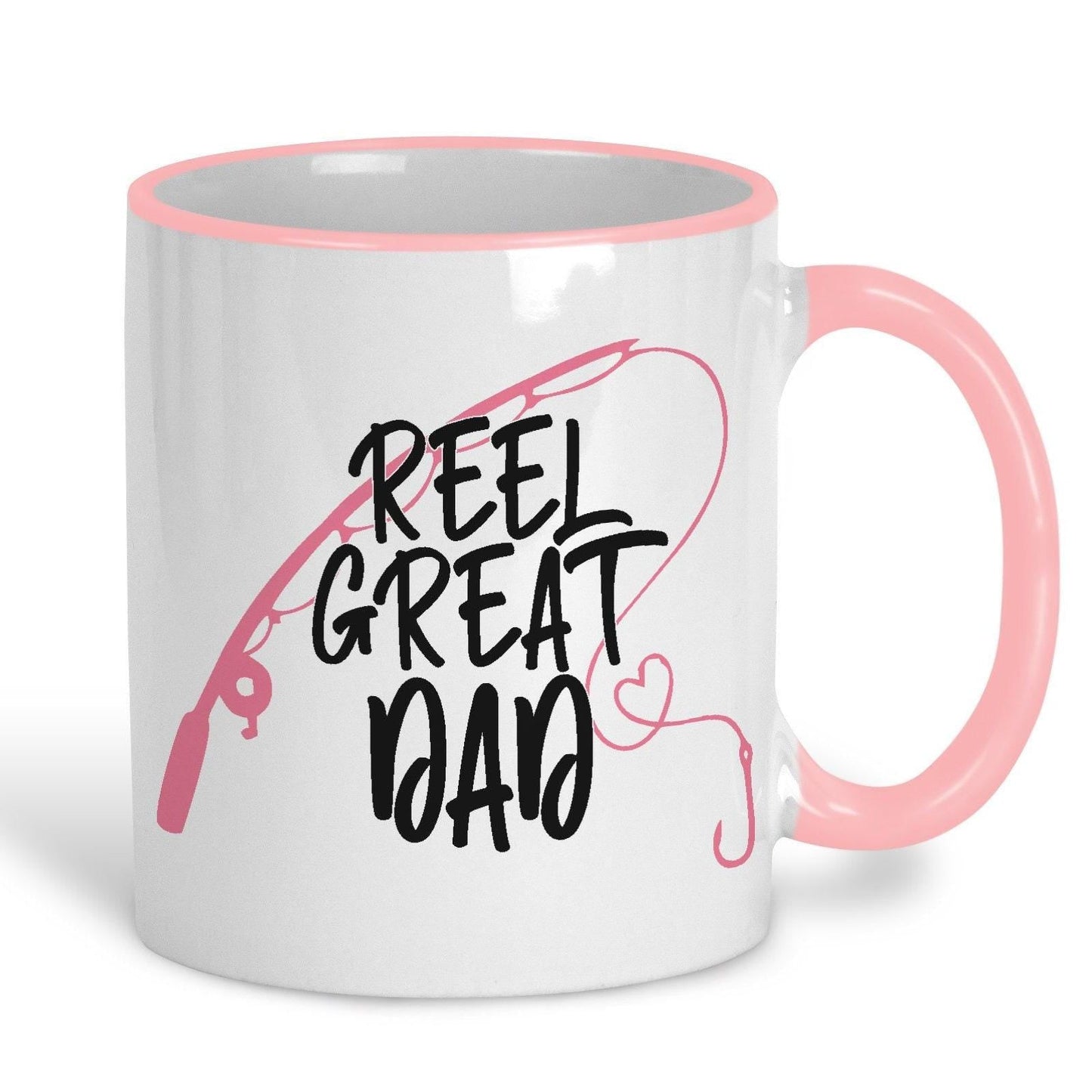 Reel Great Dad Fishing Fisher Father's Day Personalised Mug