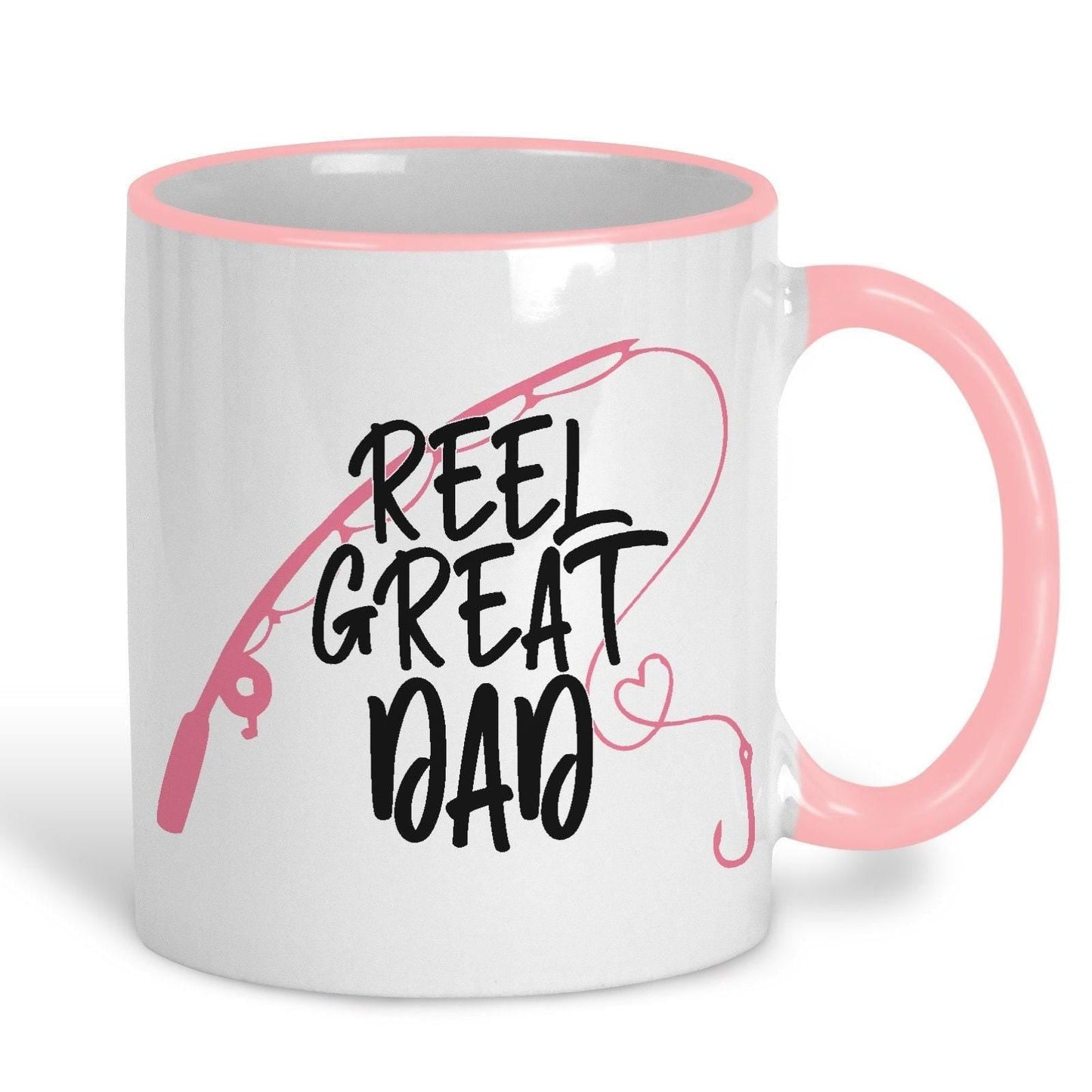Reel Great Dad Fishing Fisher Father's Day Personalised Mug