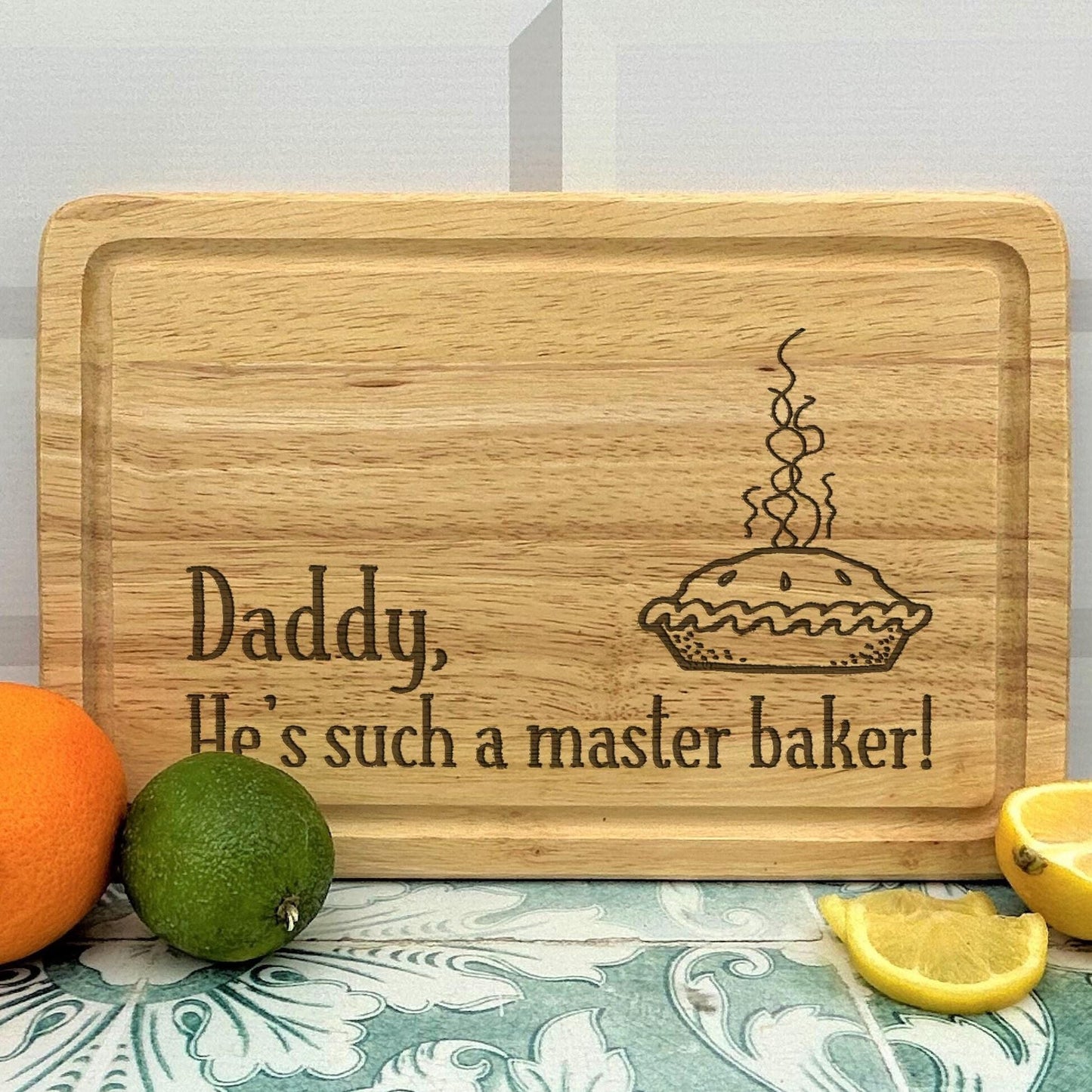 Master Baker Personalised Wooden Engraved Chopping Board