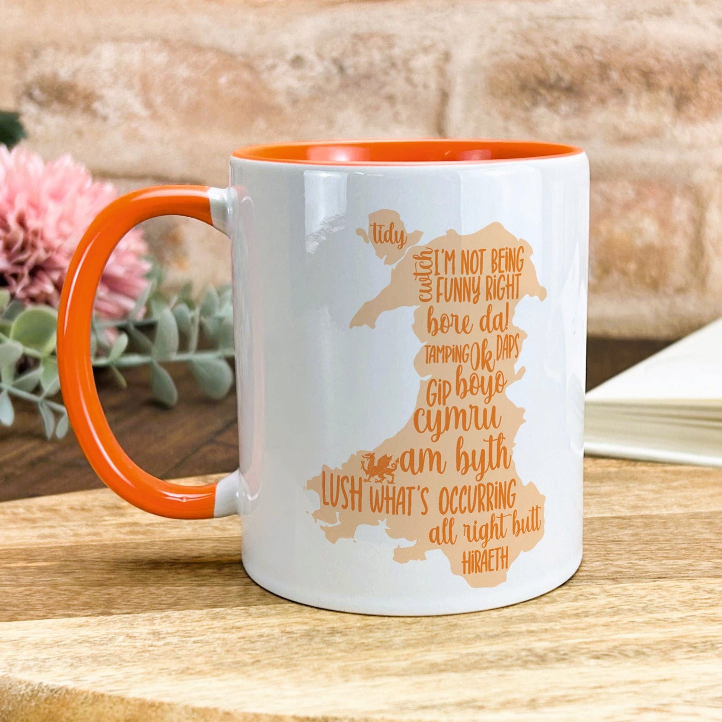 a coffee mug with a map of ireland on it