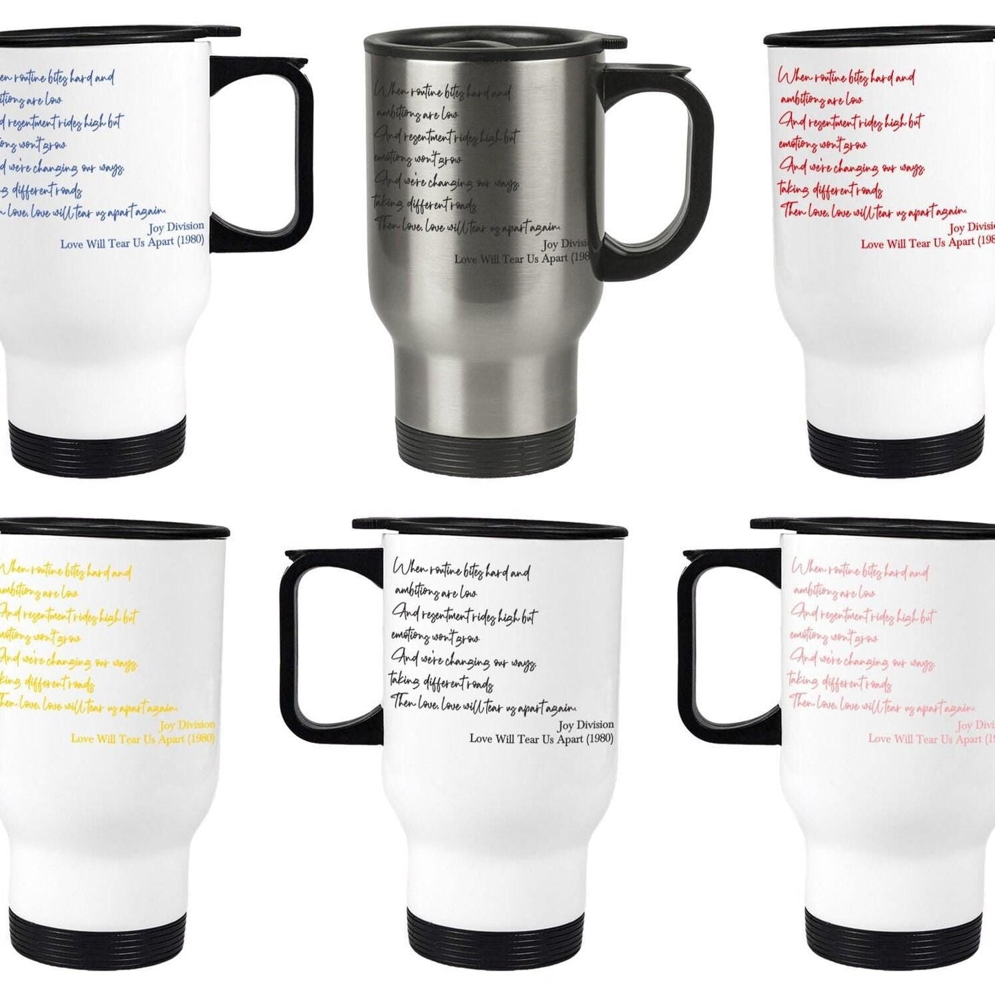 Joy Division Love Will Tear Us Apart Travel Mug