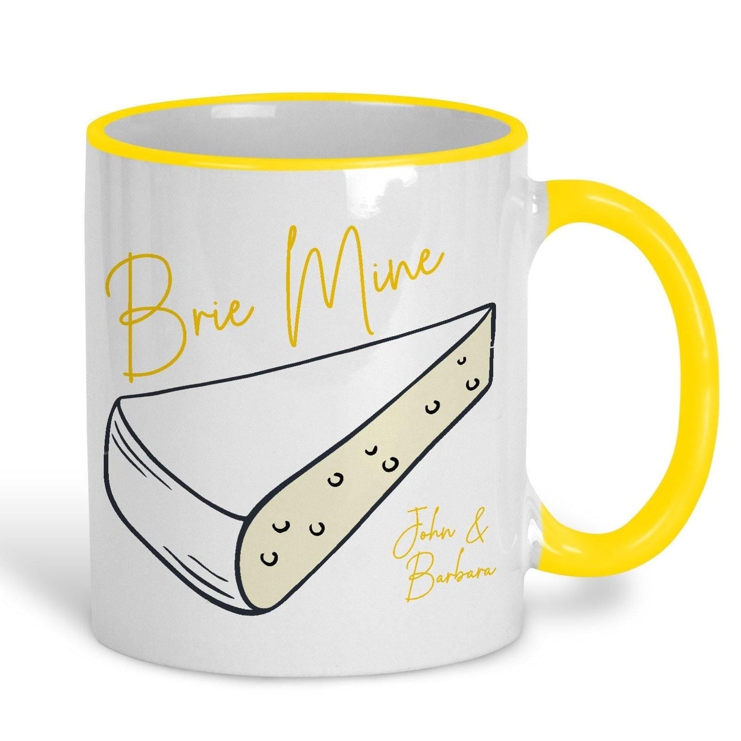 Brie Mine Cheese Pun Funny Personalised Valentine's Day Ceramic Mug