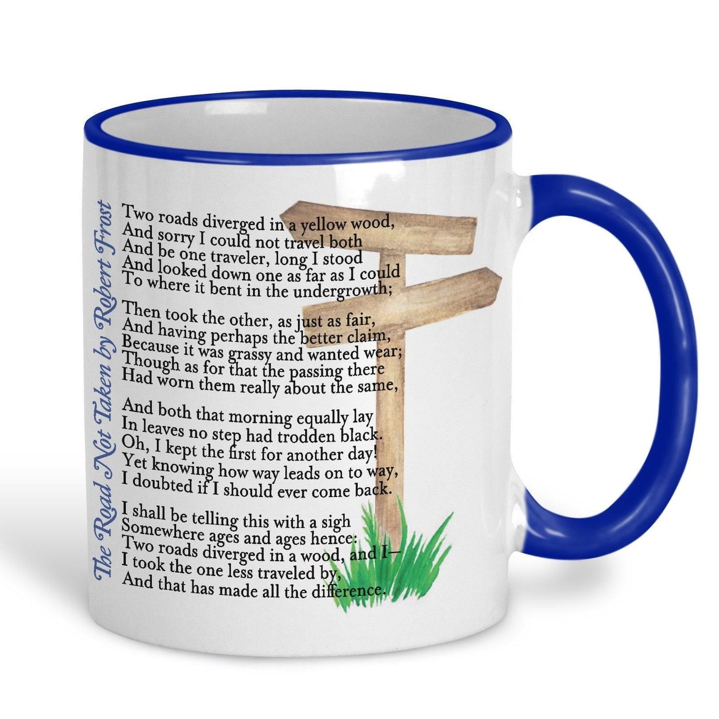 Robert Frost The Road Not Taken Poetry Quote Mug