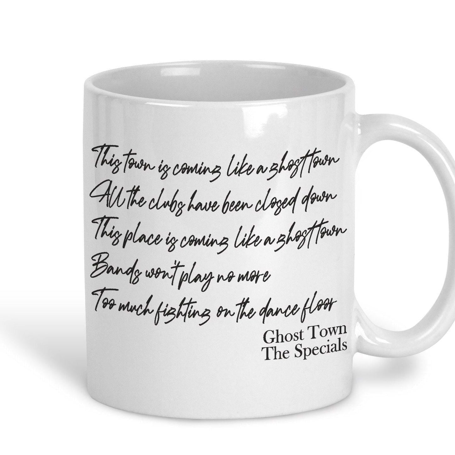 The Specials Ghost Town Music Lyrics Mug