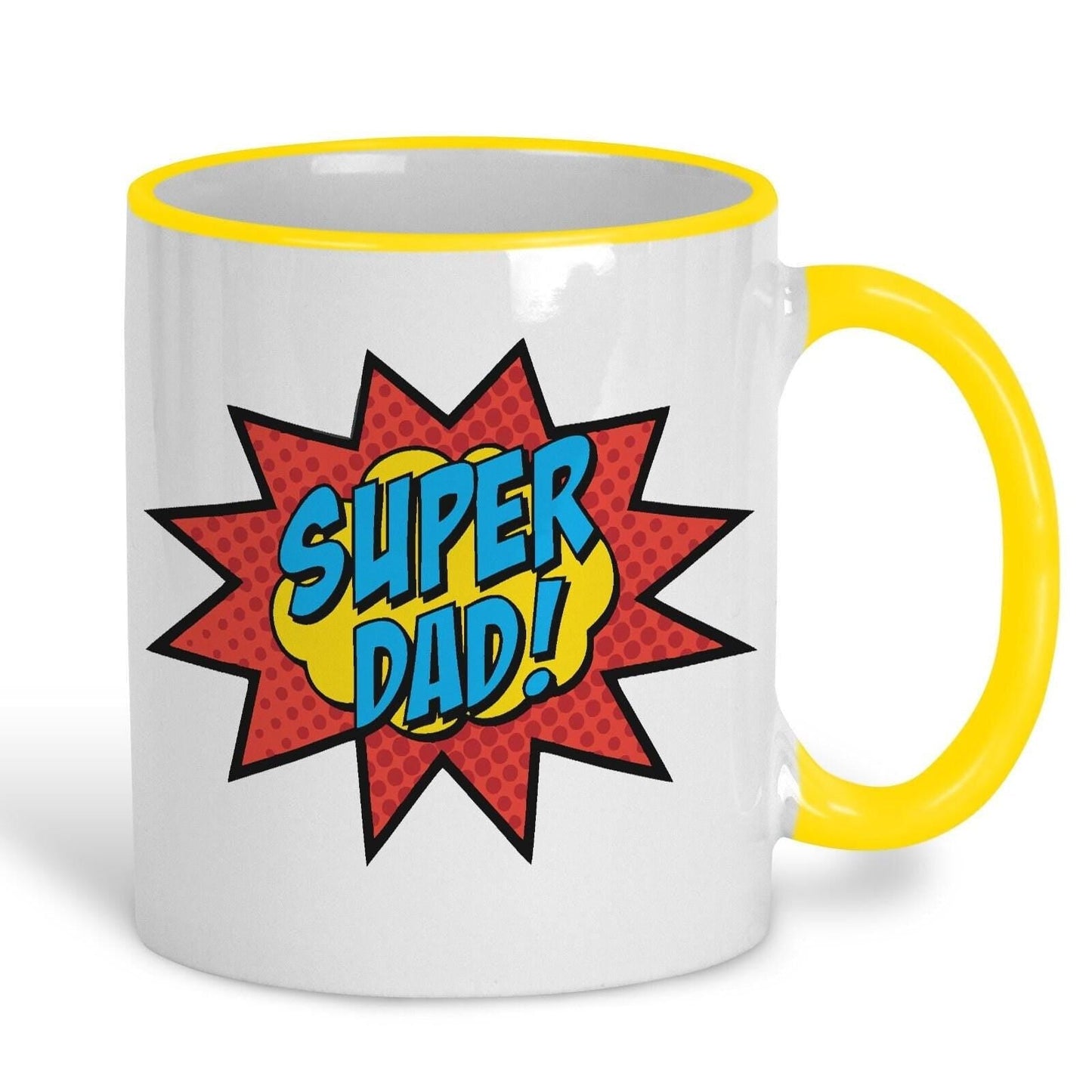 Super Dad Pow Pop Art Father's Day Personalised Mug