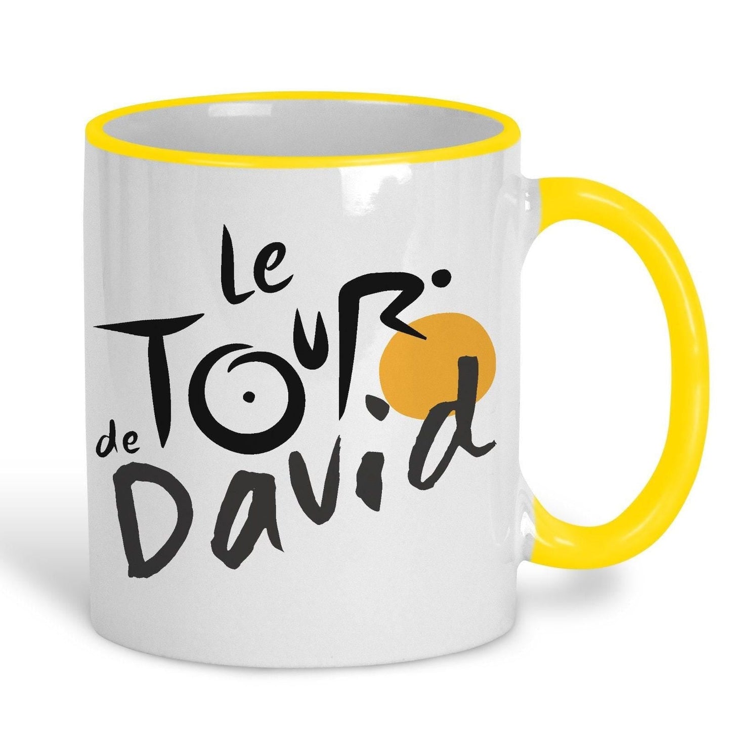 Le Tour De France Personalised Cyclist Ceramic Mug