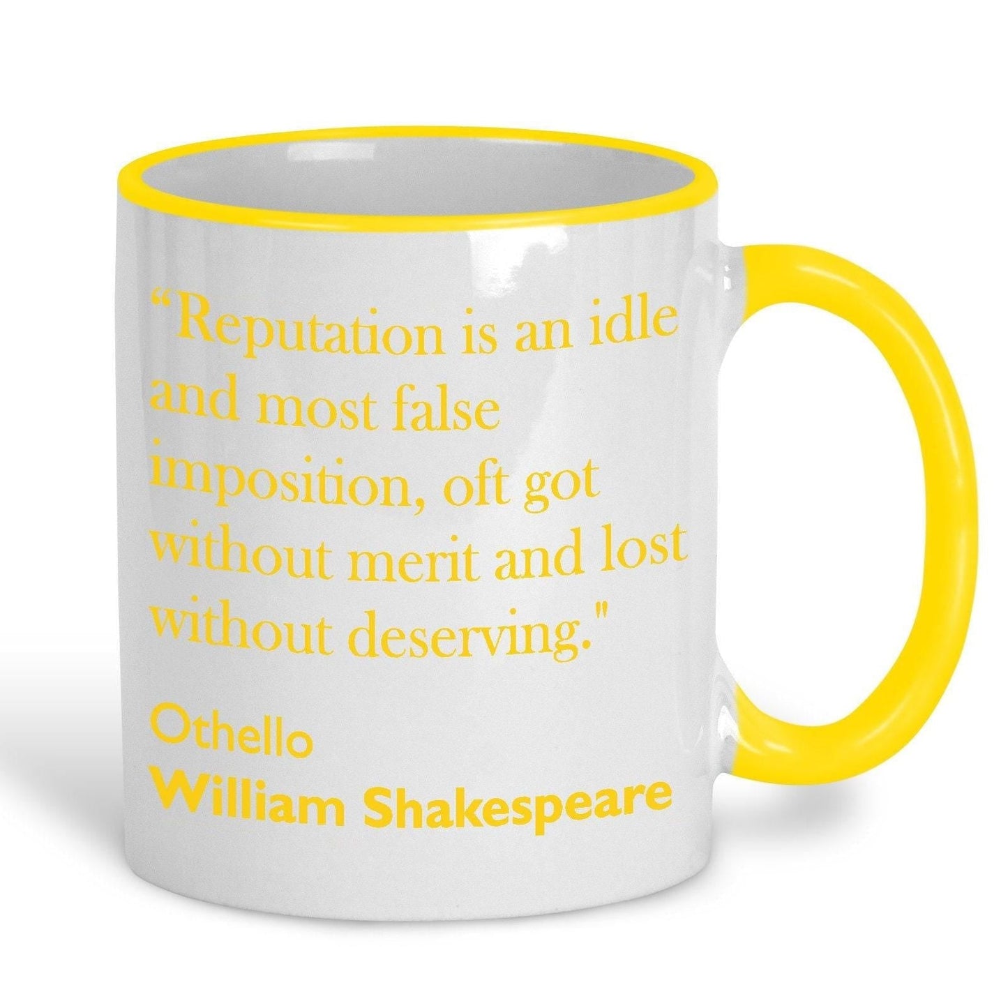 William Shakespeare Othello Literary Quote Mug
