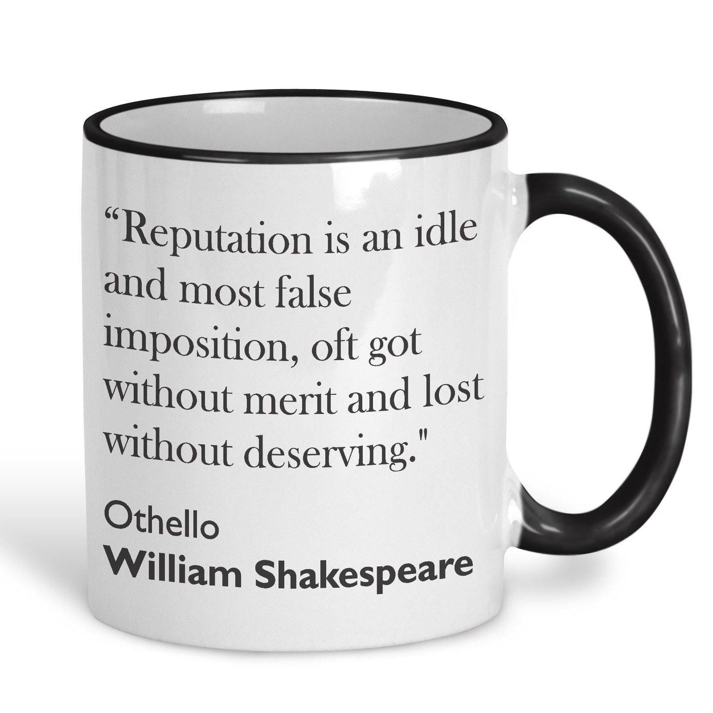 William Shakespeare Othello Literary Quote Mug
