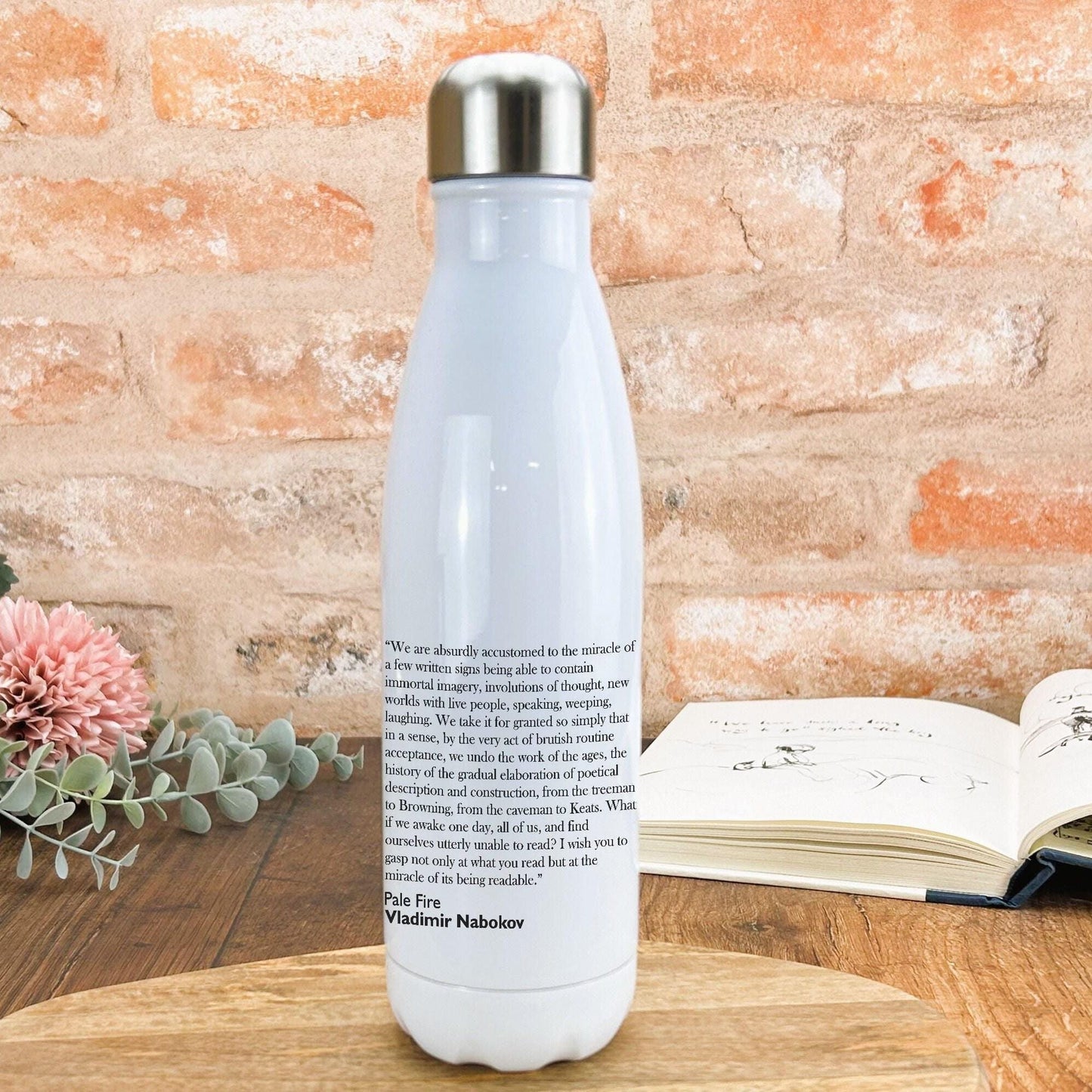 Vladimir Nabokov Pale Fire Water Bottle Gift