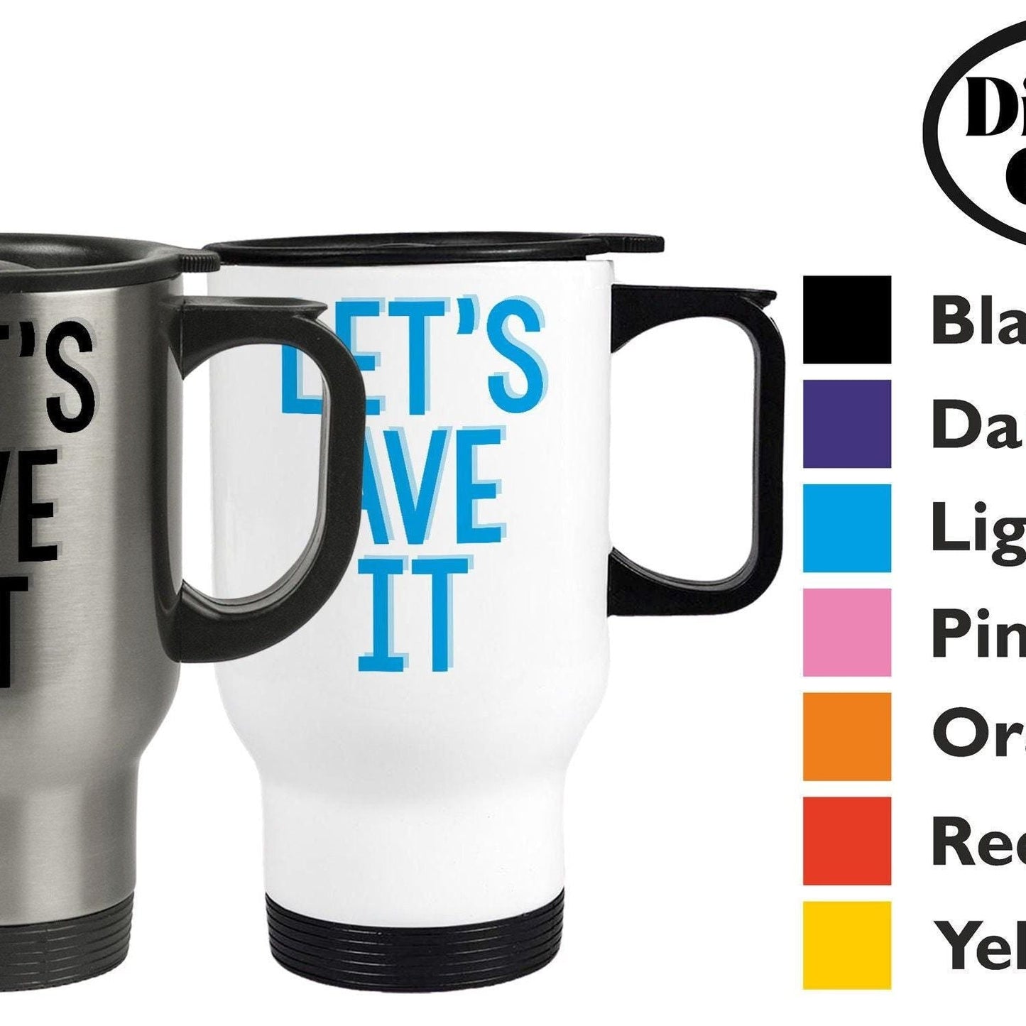 Let's Ave It Mancunian Quote - Personalised Travel Mug