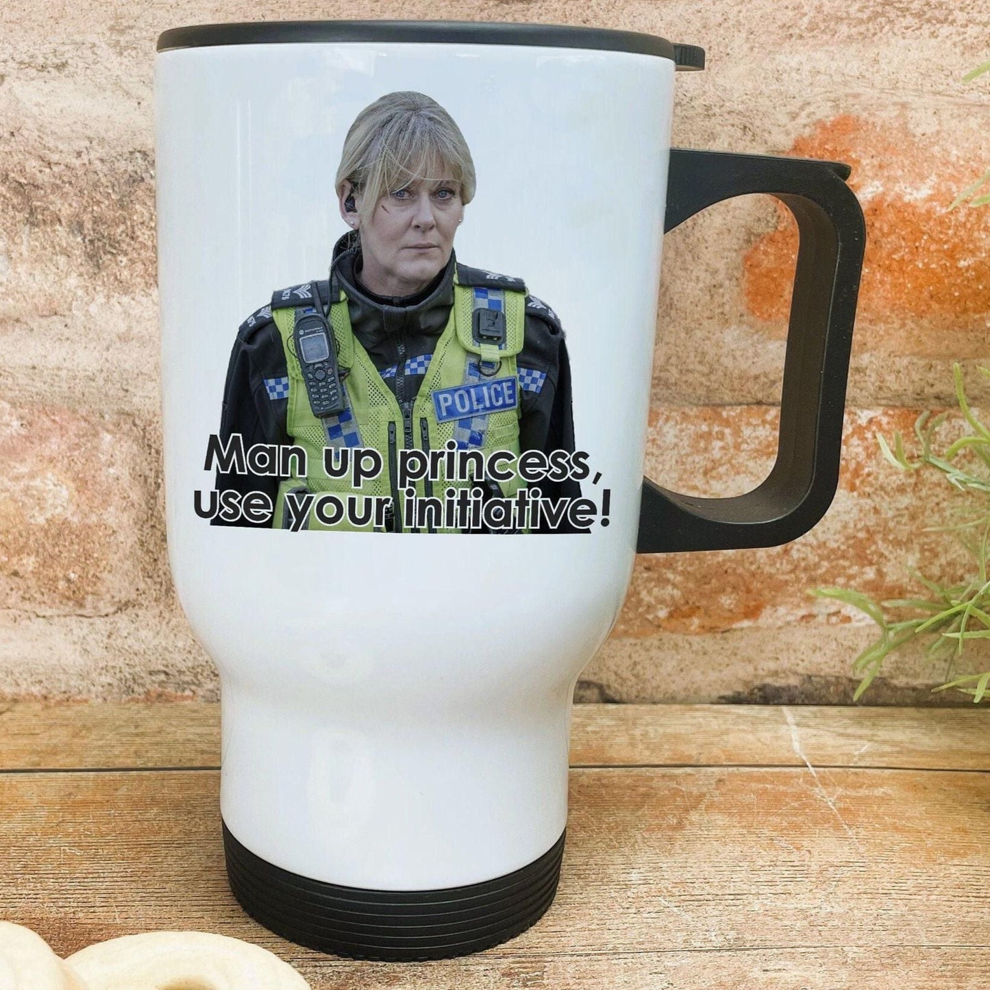 Happy Valley Quote Yorkshire Dialect - Personalised Travel Mug