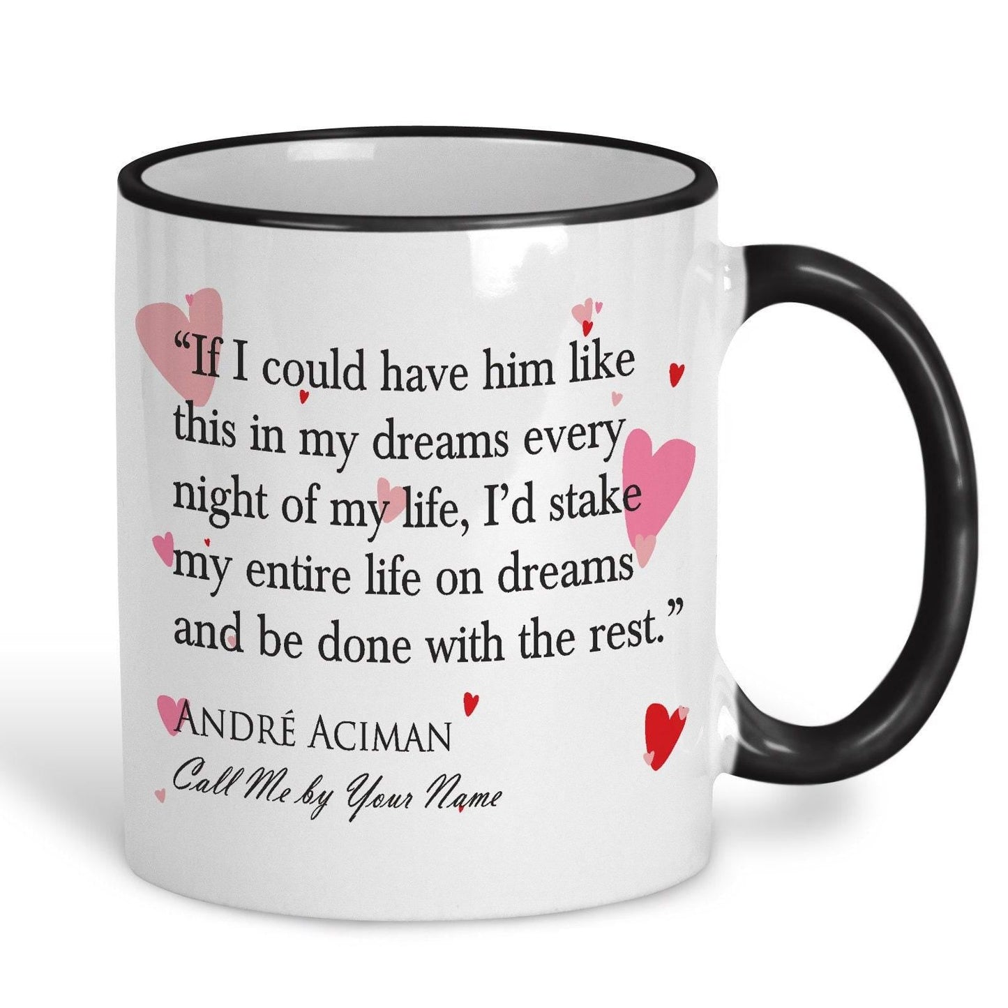 Call Me By Your Name Andre Aciman Book Quote Valentine's Day Mug