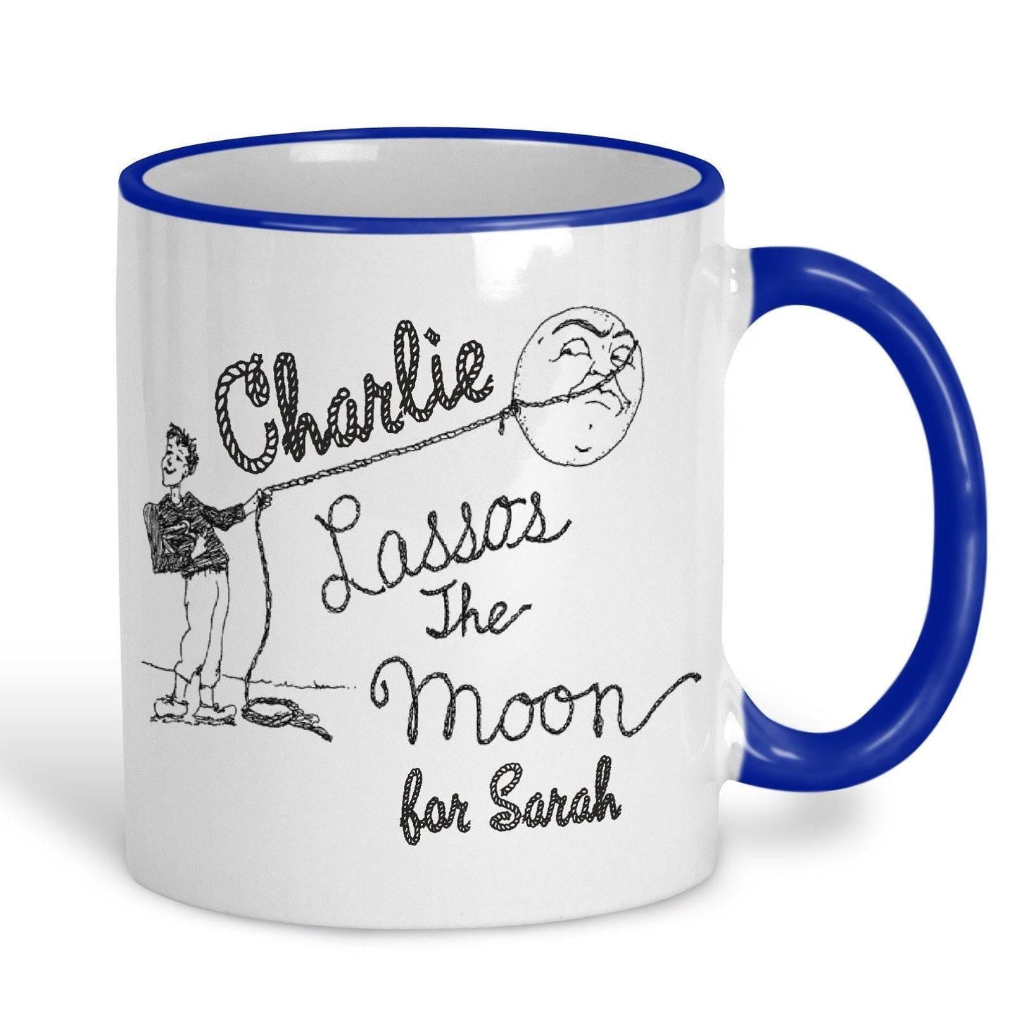Its A Wonderful Life Lasso The Moon Personalised Valentine's Day Ceramic Mug