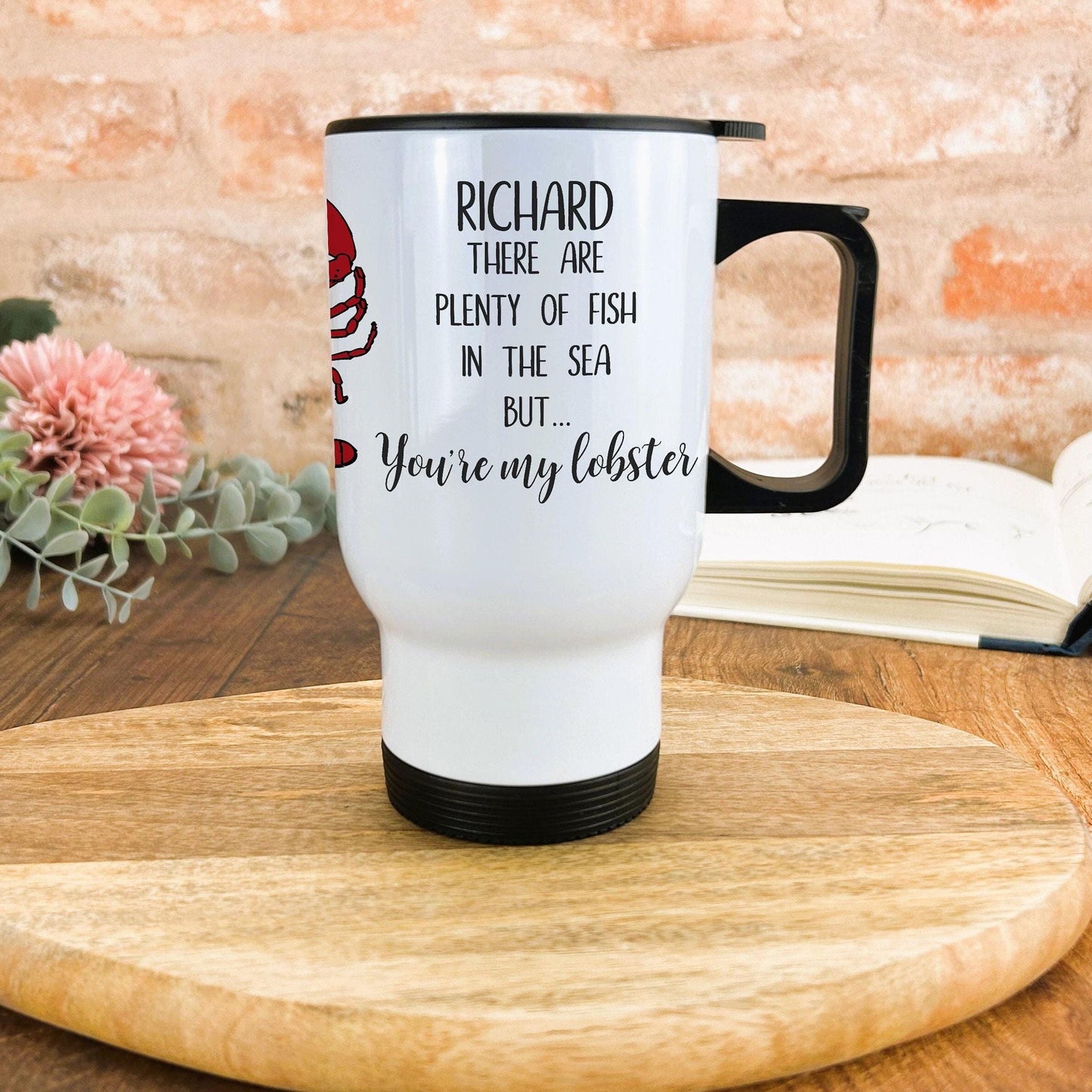 You're My Lobster Personalised Valentines Day Travel Mug Gift
