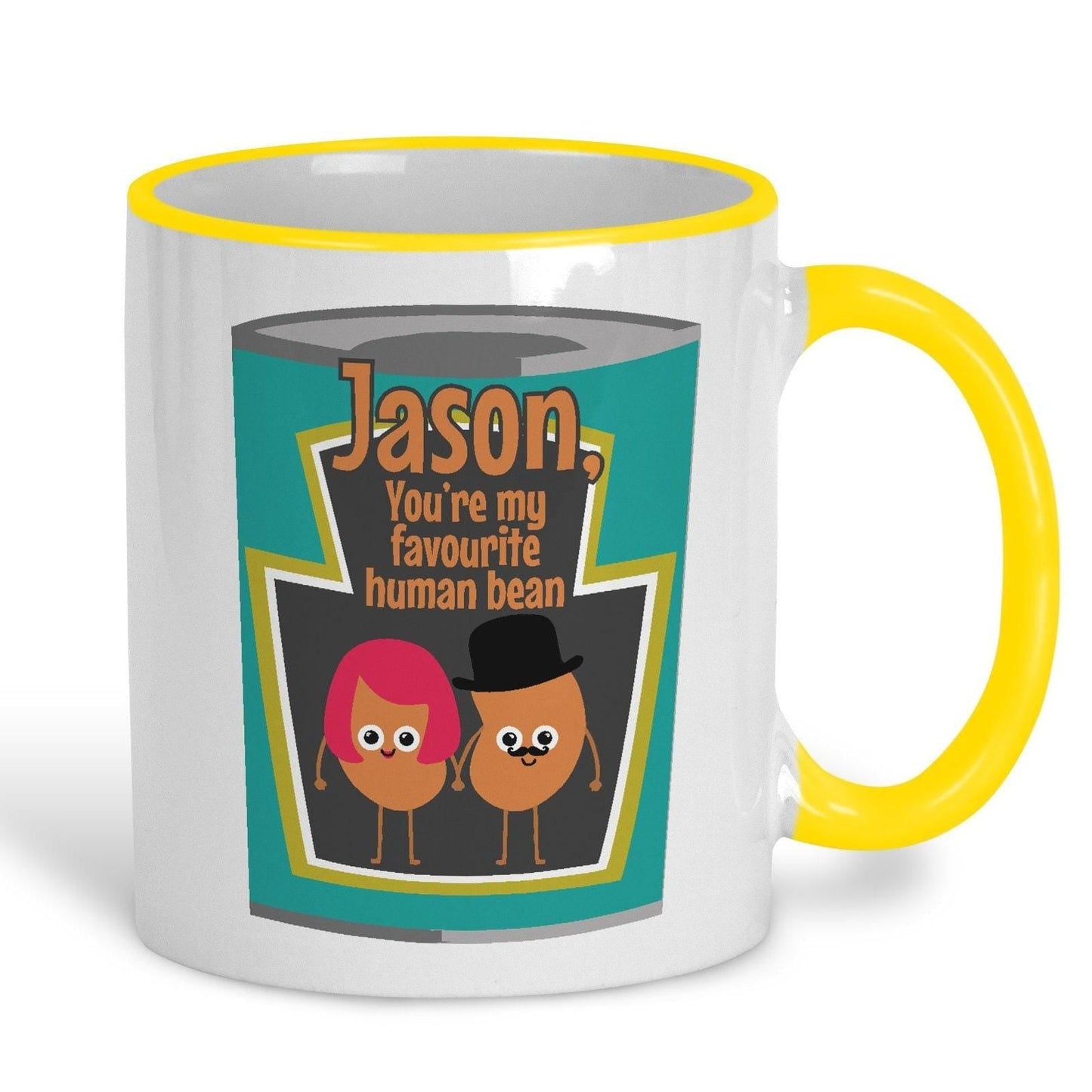 My Favourite Human Bean Baked Beans Heinz Personalised Mug Valentine's Day Boyfriend Girlfriend Gift Partner Love